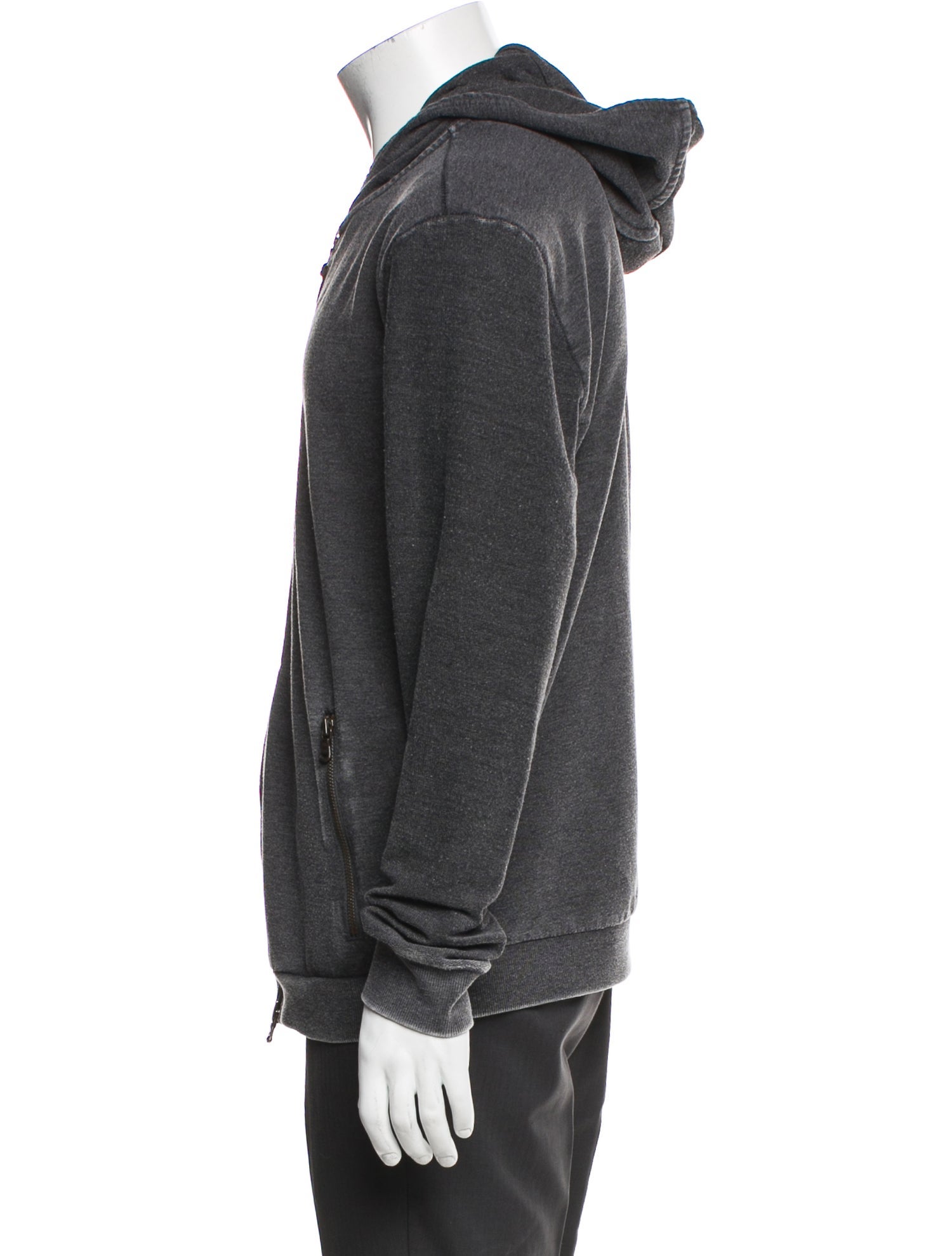 John Varvatos Crew Neck Long Sleeve Hoodie
