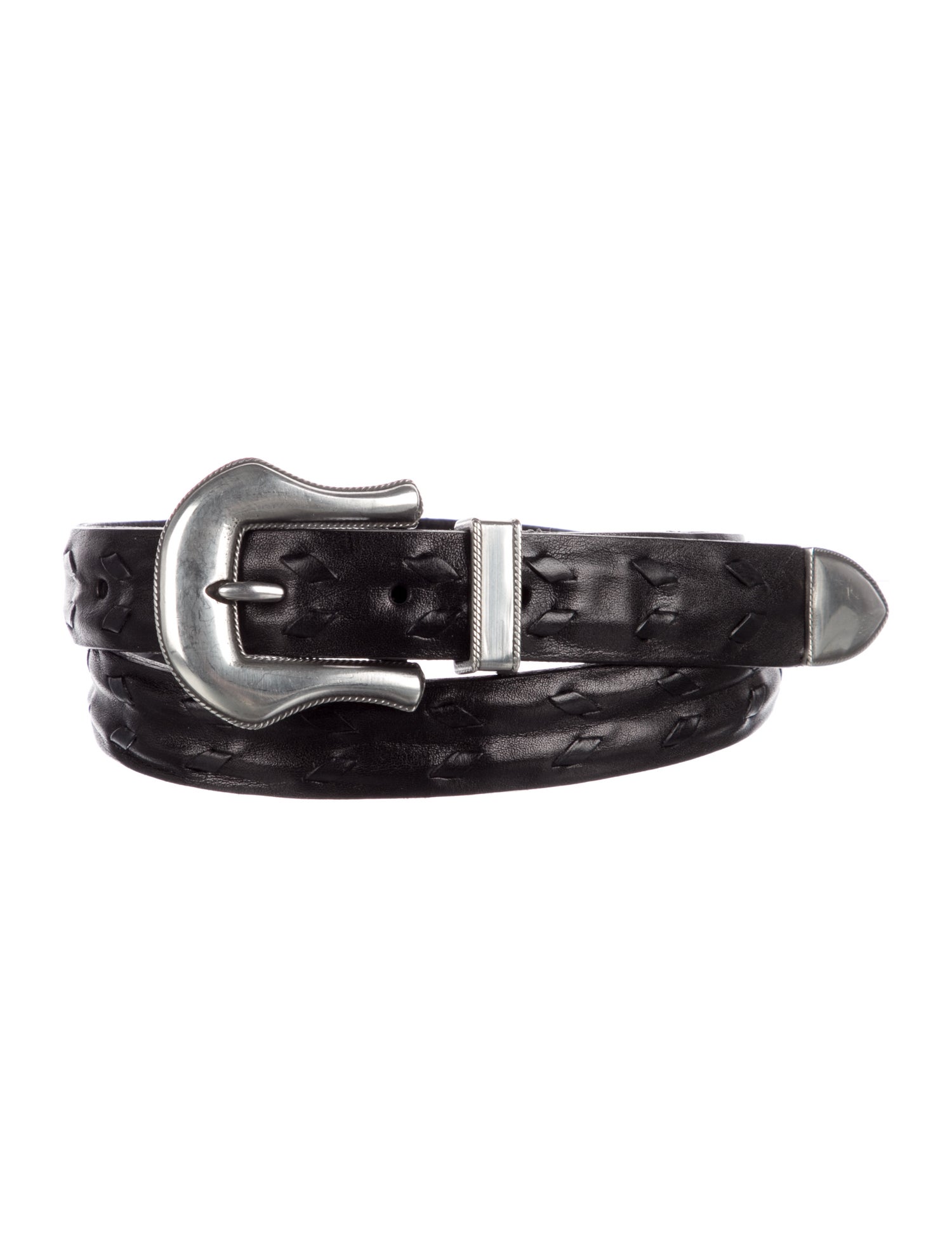 John Varvatos Skinny Leather Belt