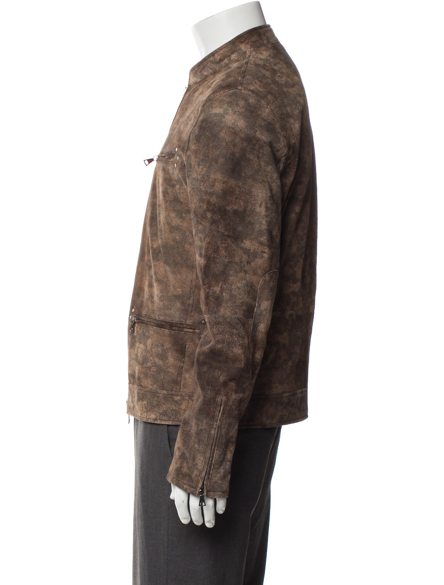 John Varvatos Leather Moto Jacket