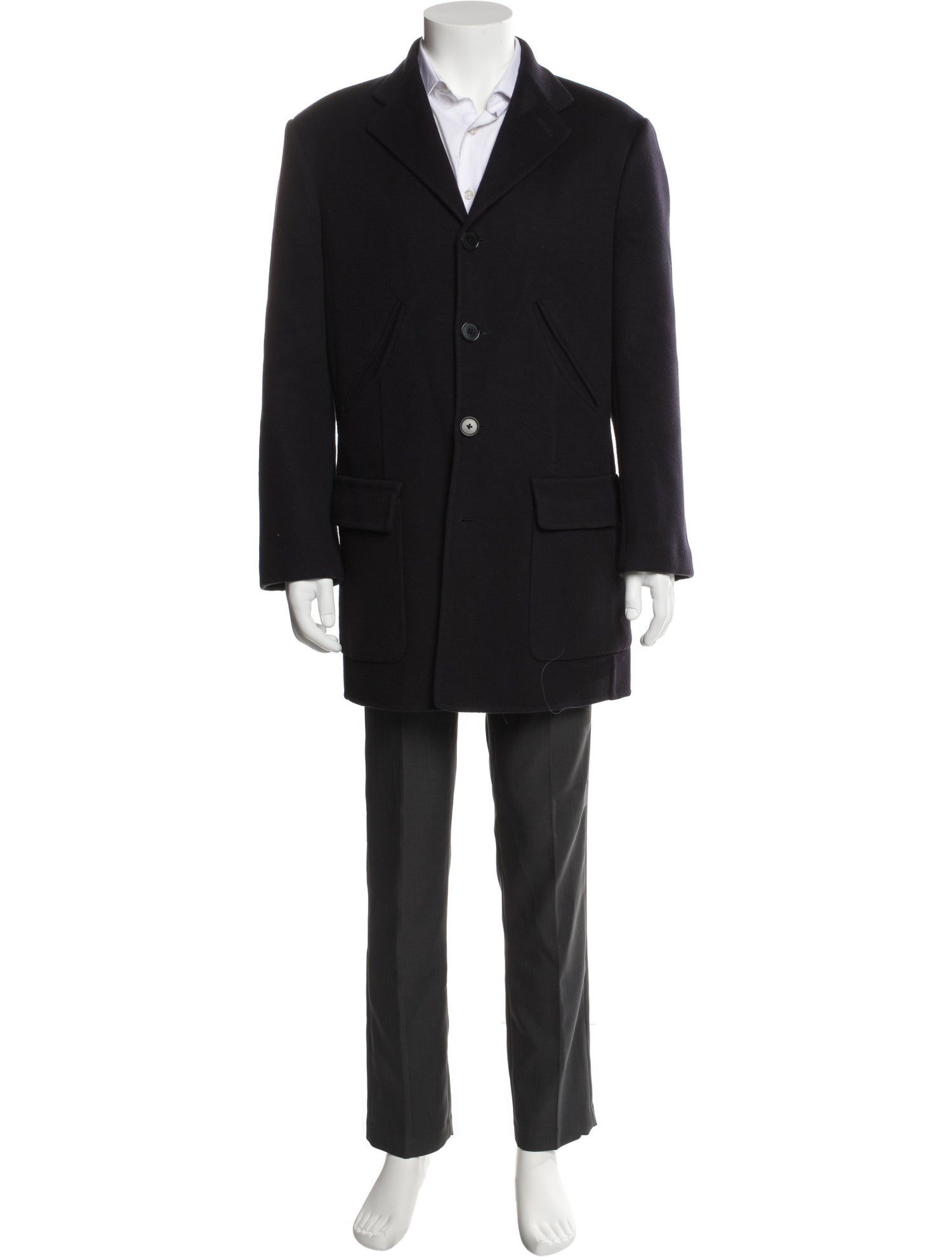 John Varvatos Wool Overcoat