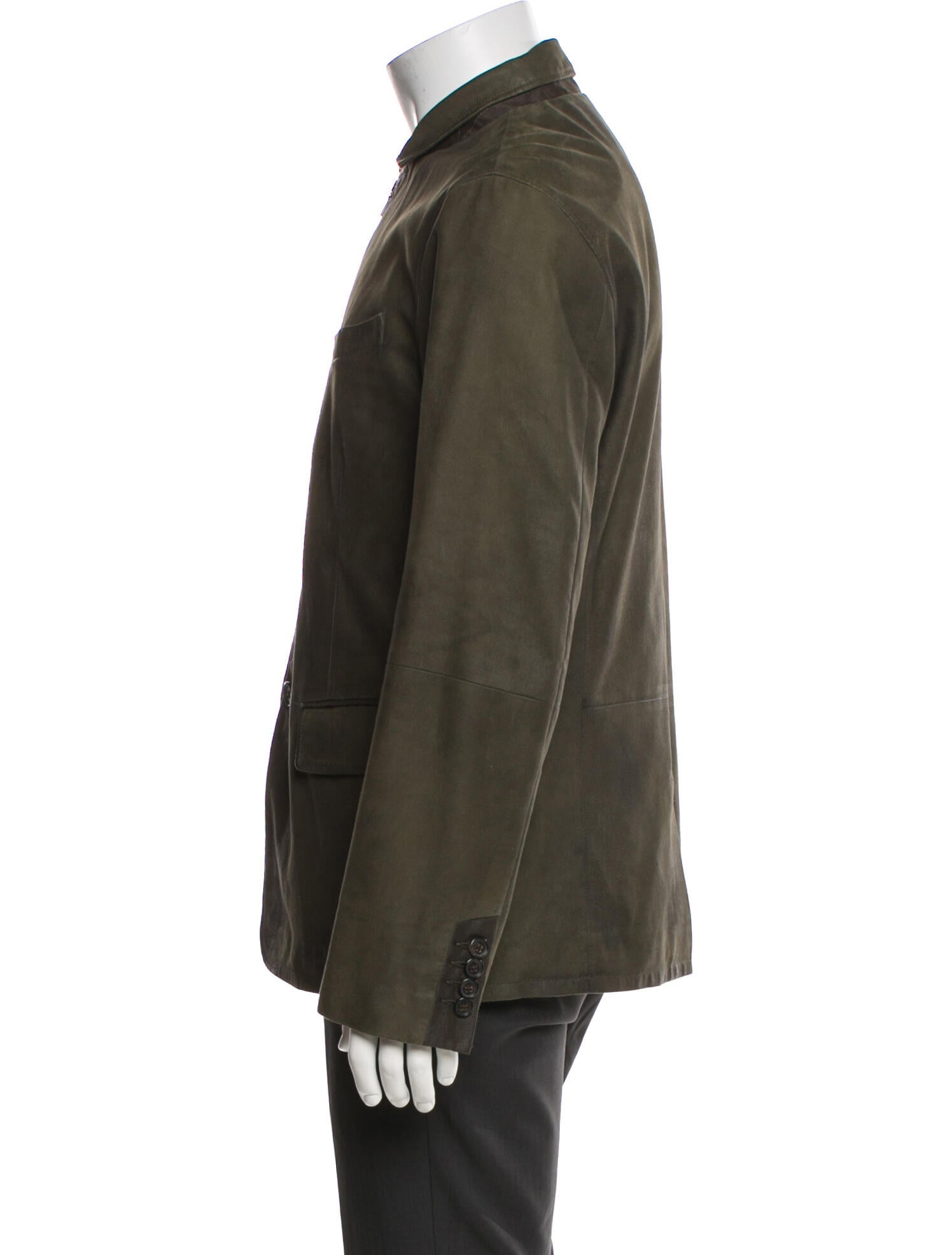 John Varvatos Suede Utility Jacket