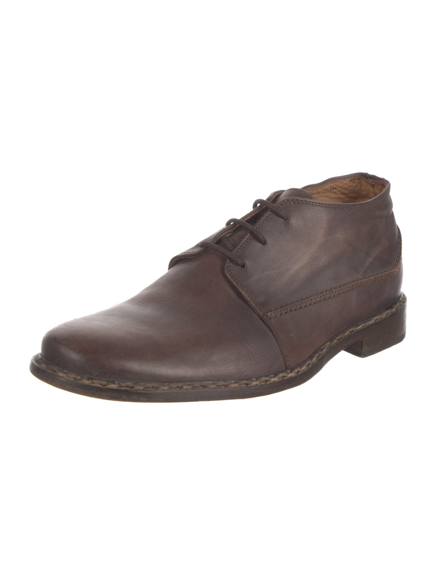 John Varvatos Leather Derby Shoes