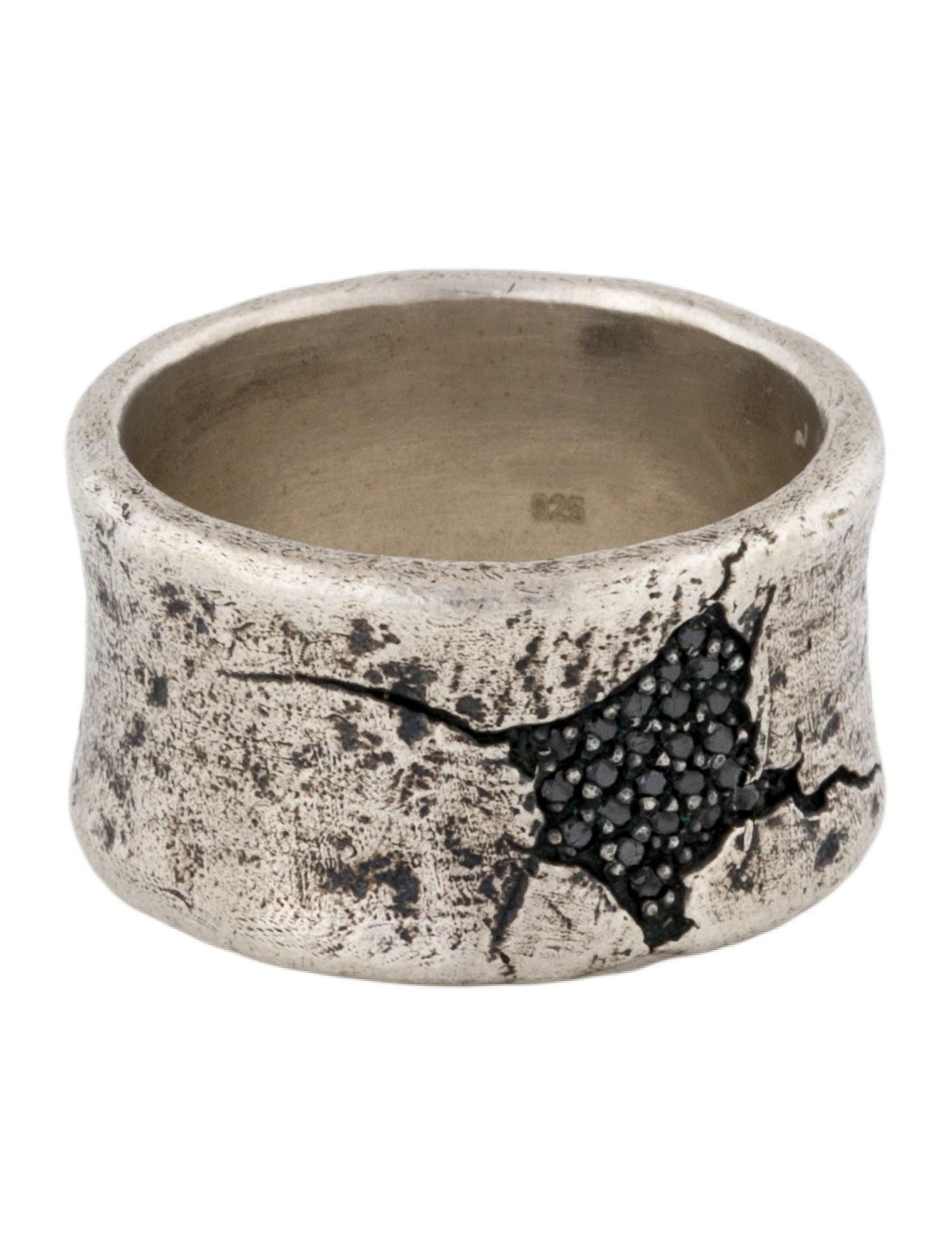 John Varvatos Cracked Diamond Ring