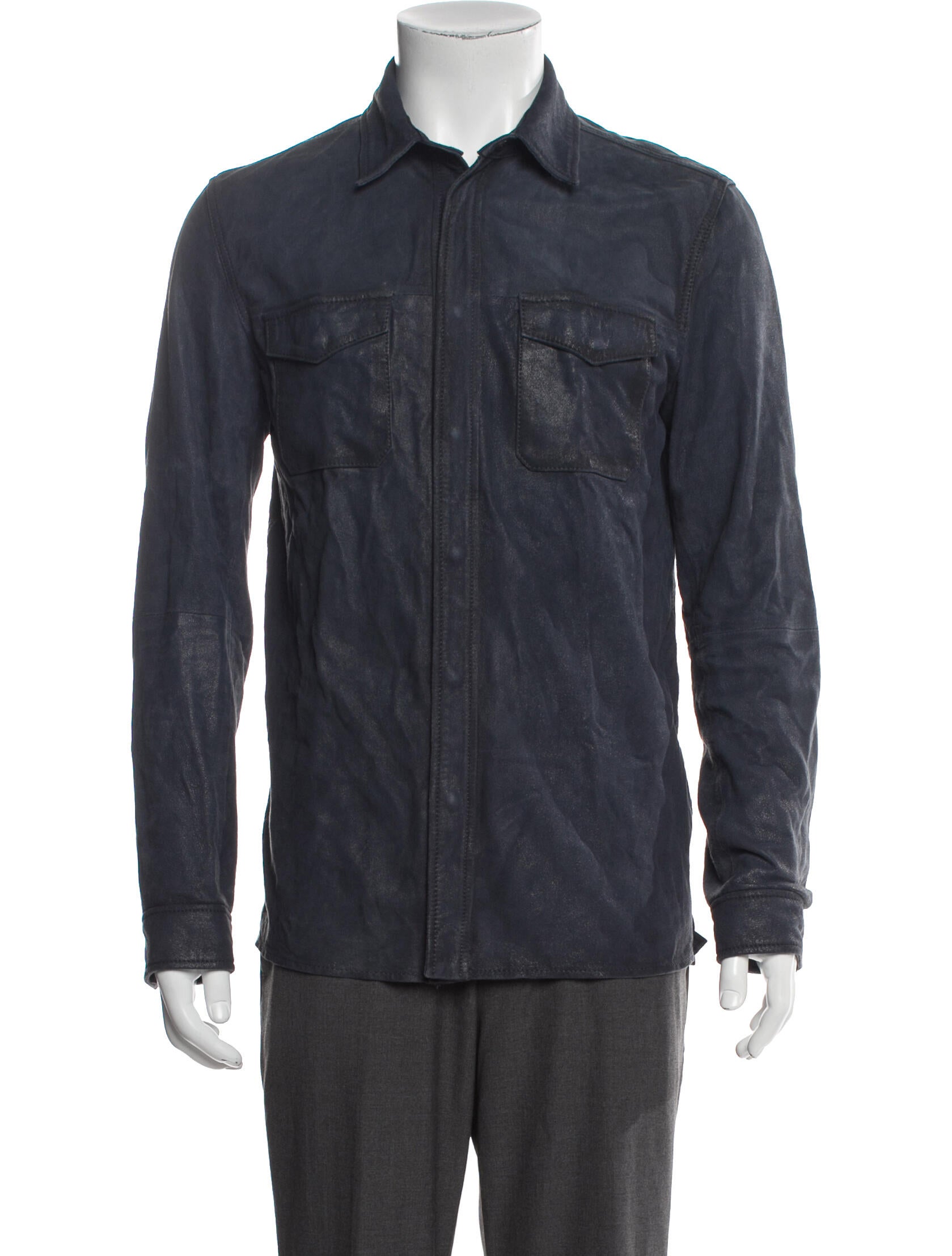 John Varvatos Calfskin Utility Jacket