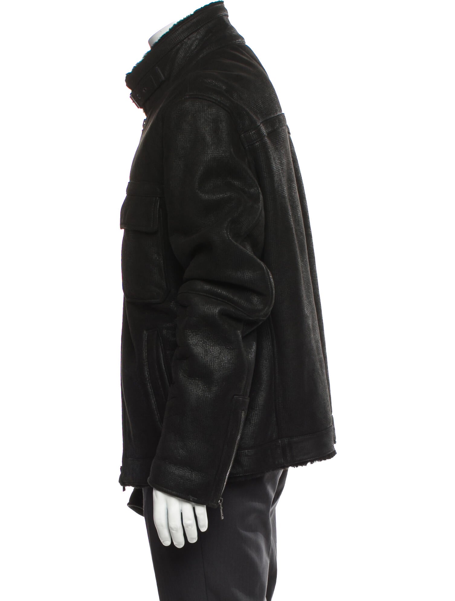 John Varvatos Lambskin Moto Jacket