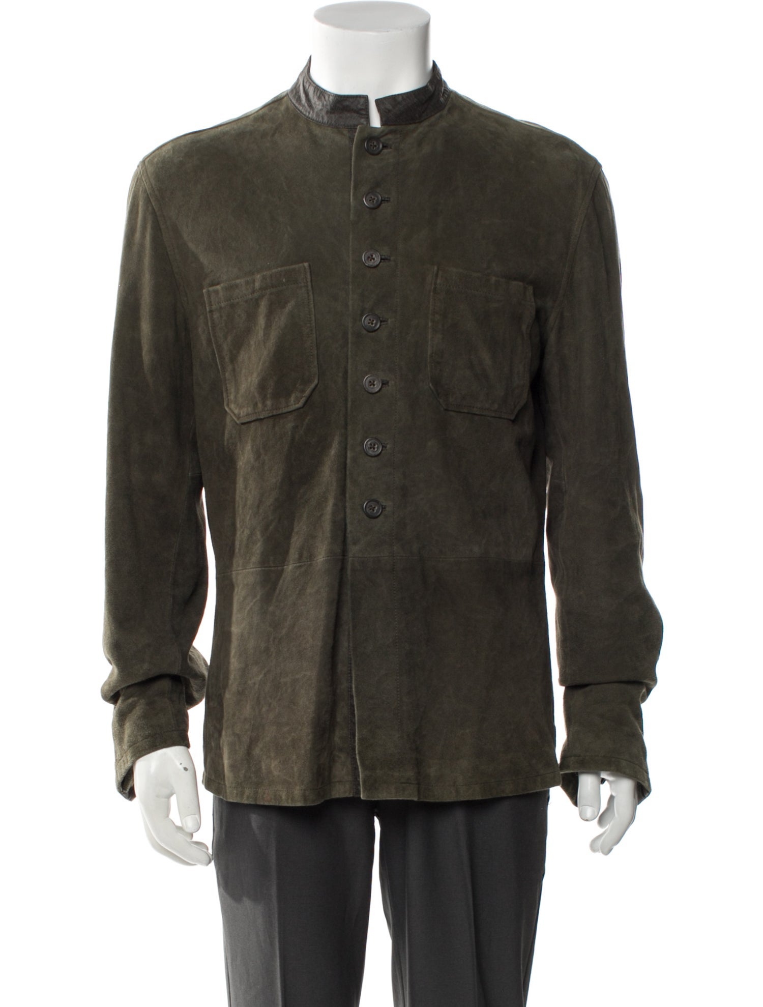 John Varvatos Suede Utility Jacket