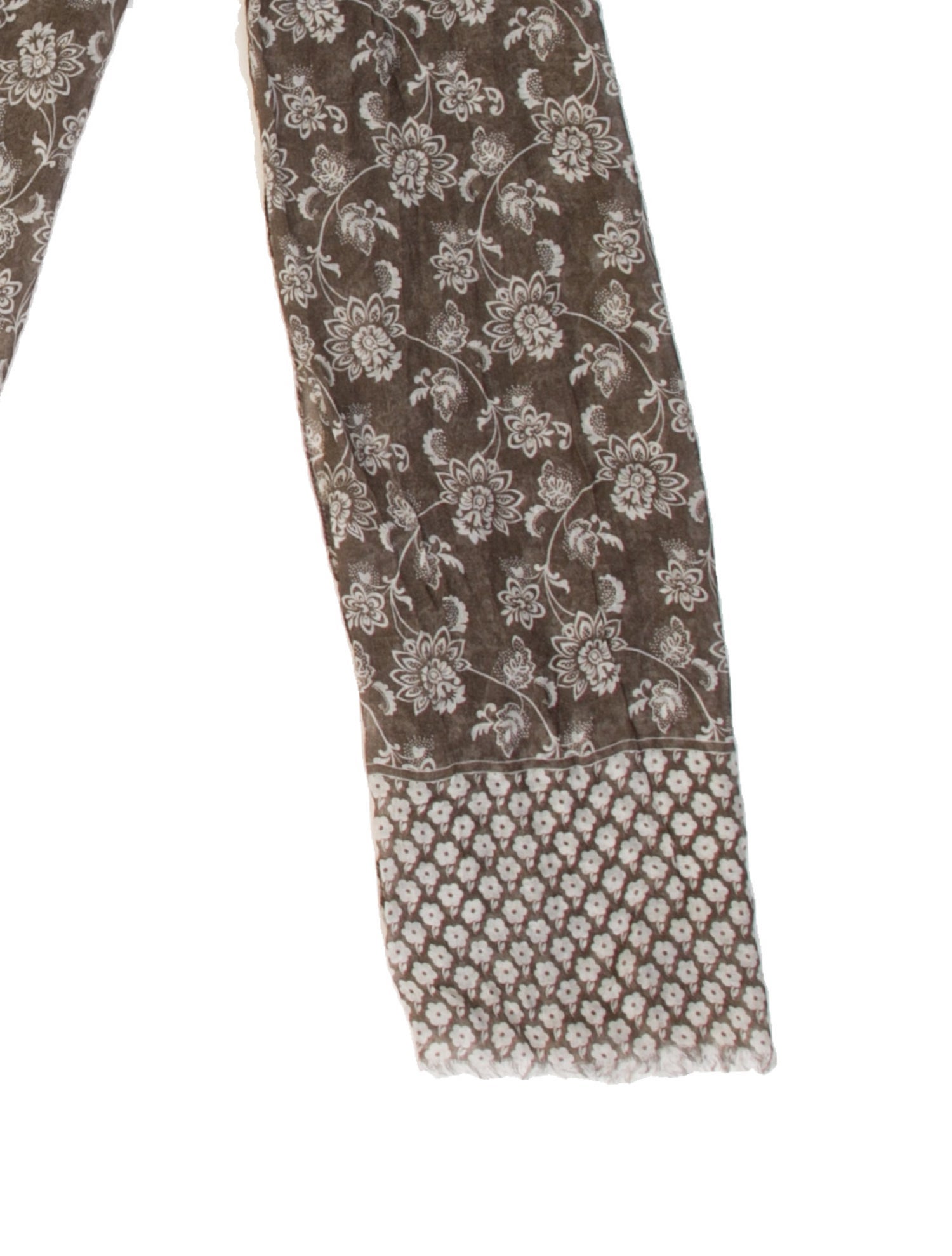 John Varvatos Cashmere Floral Print Scarf