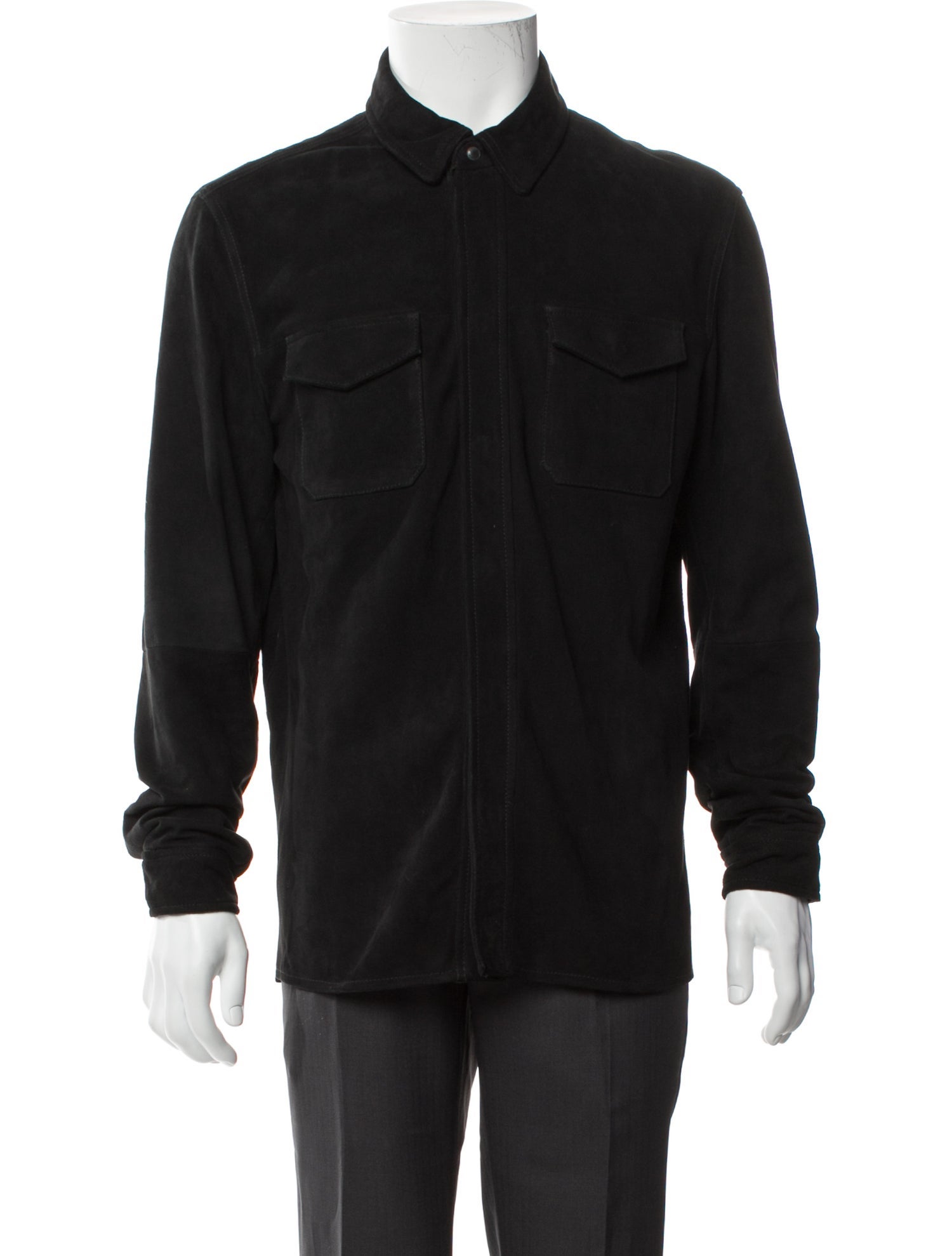 John Varvatos Suede Utility Jacket