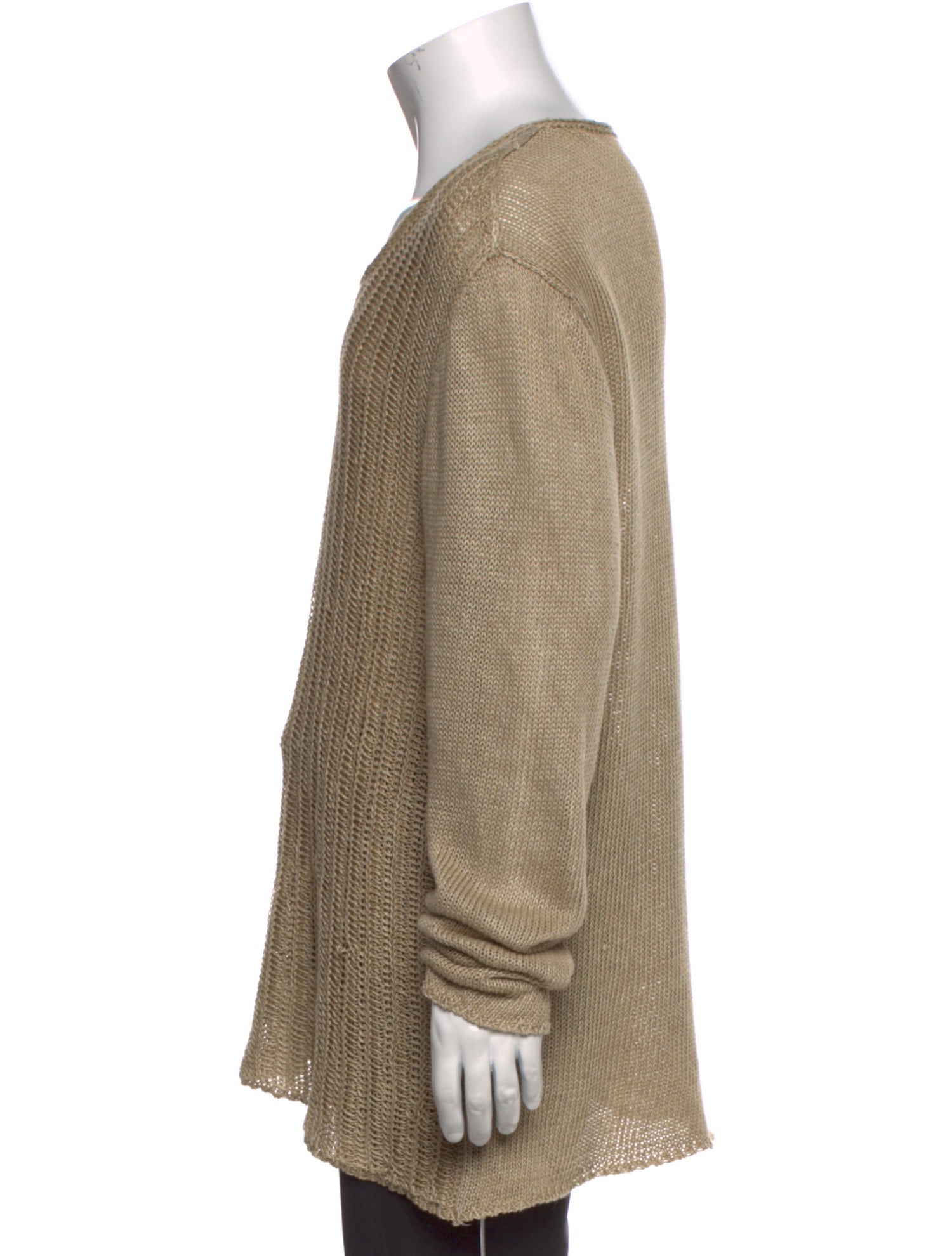 John Varvatos Linen V-Neck Pullover