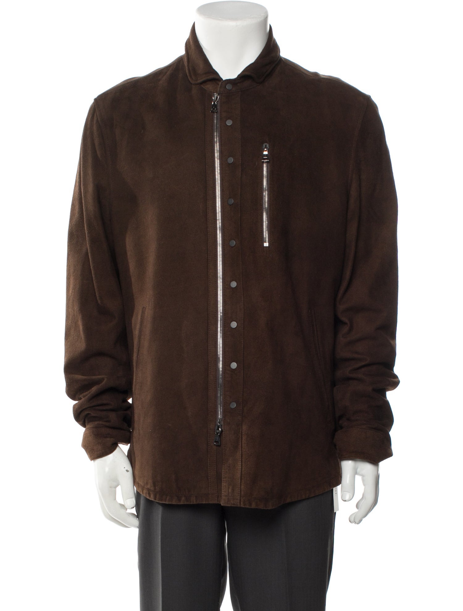 John Varvatos Suede Moto Jacket