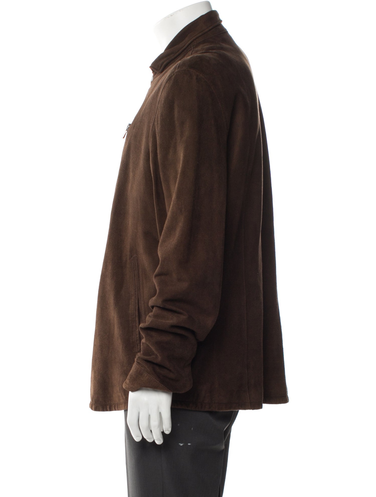 John Varvatos Suede Moto Jacket