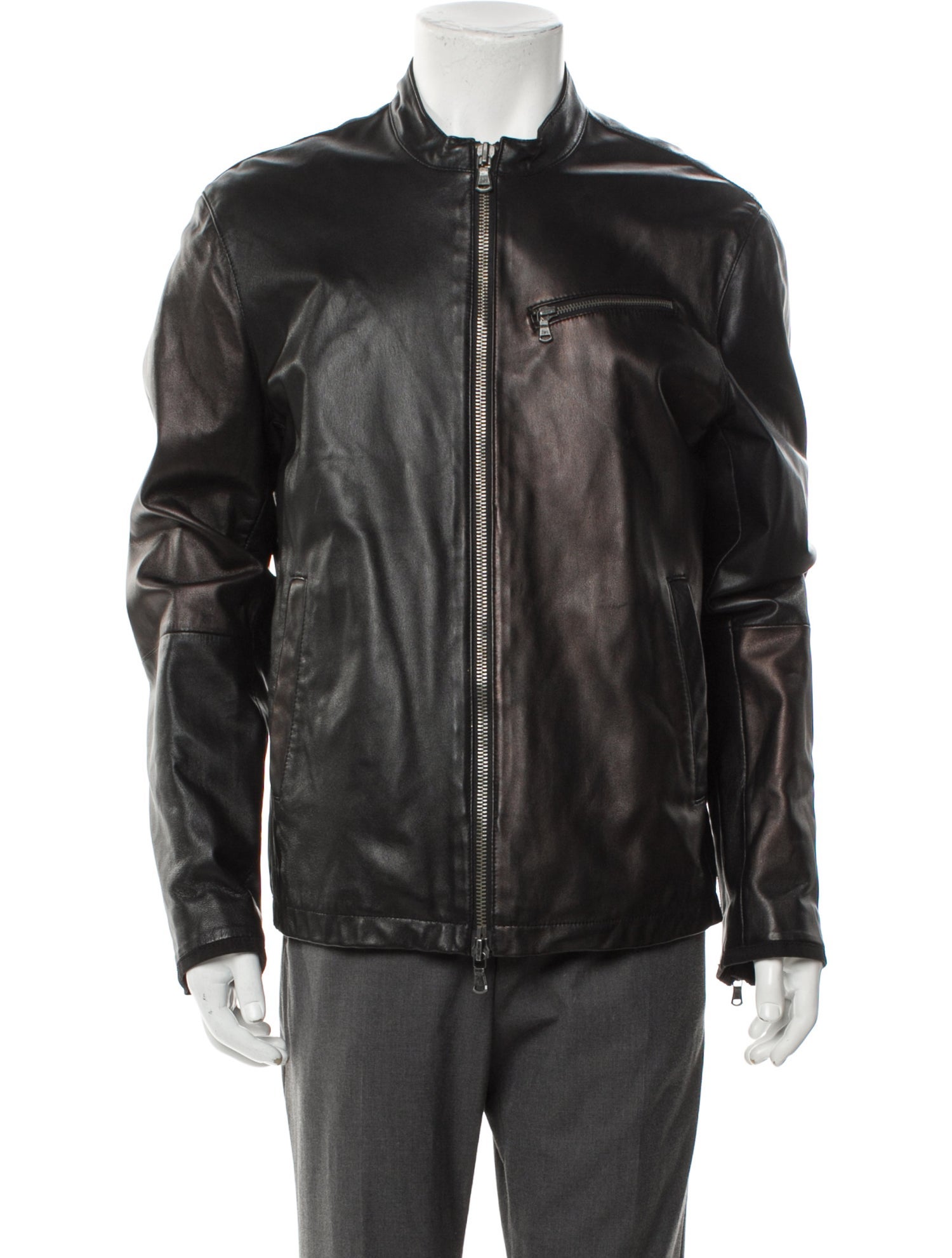 John Varvatos Lambskin Moto Jacket