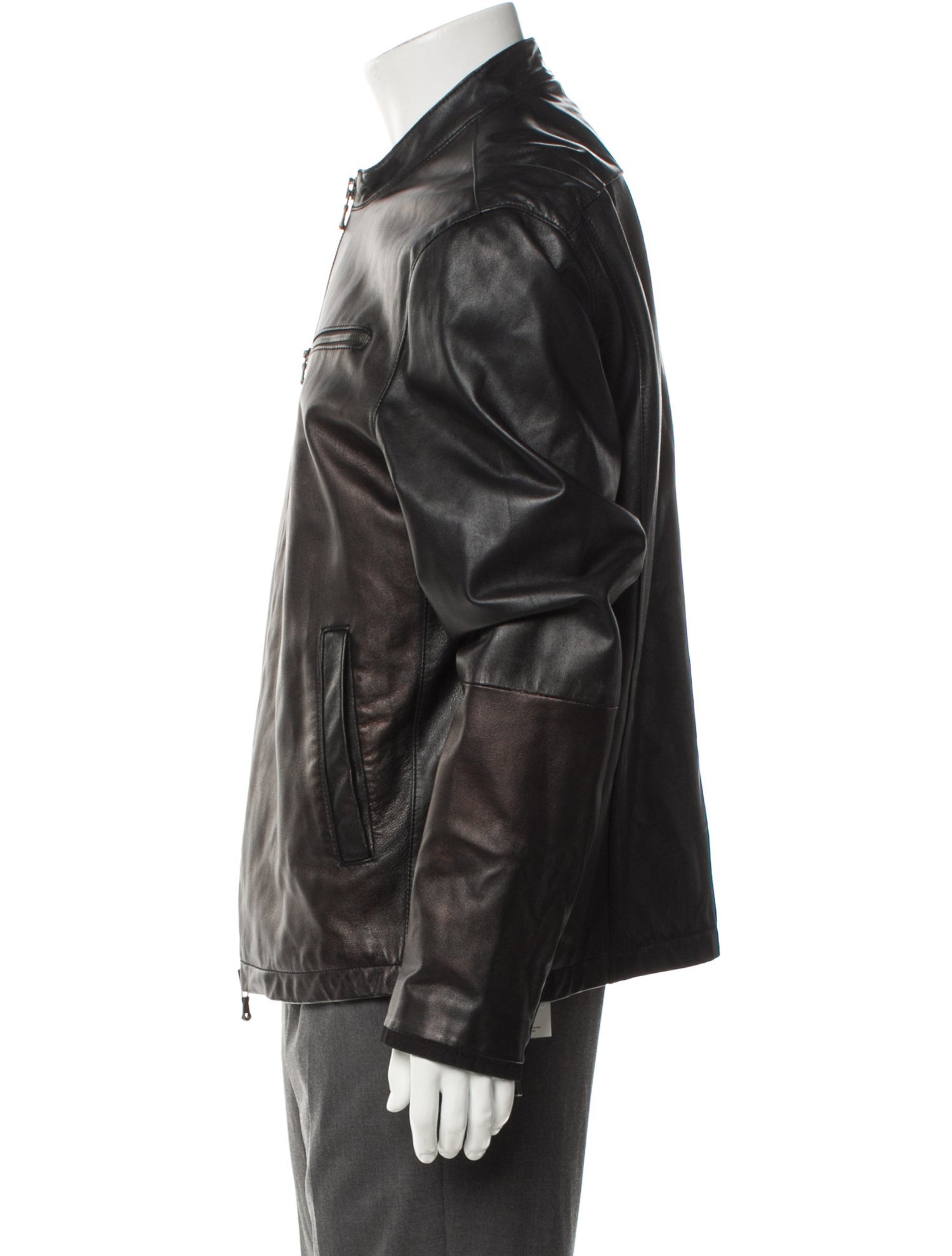 John Varvatos Lambskin Moto Jacket