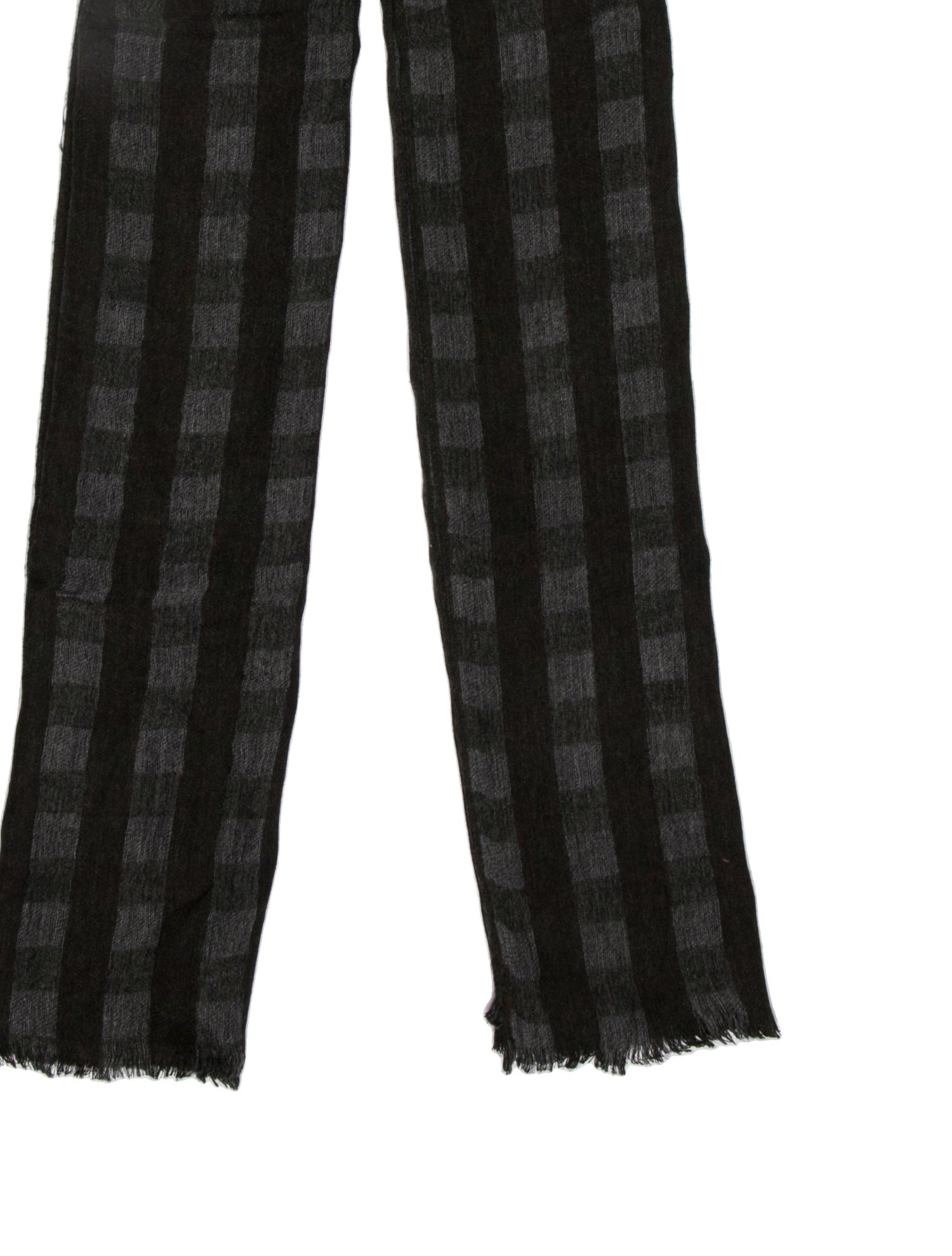 John Varvatos Plaid Print Scarf