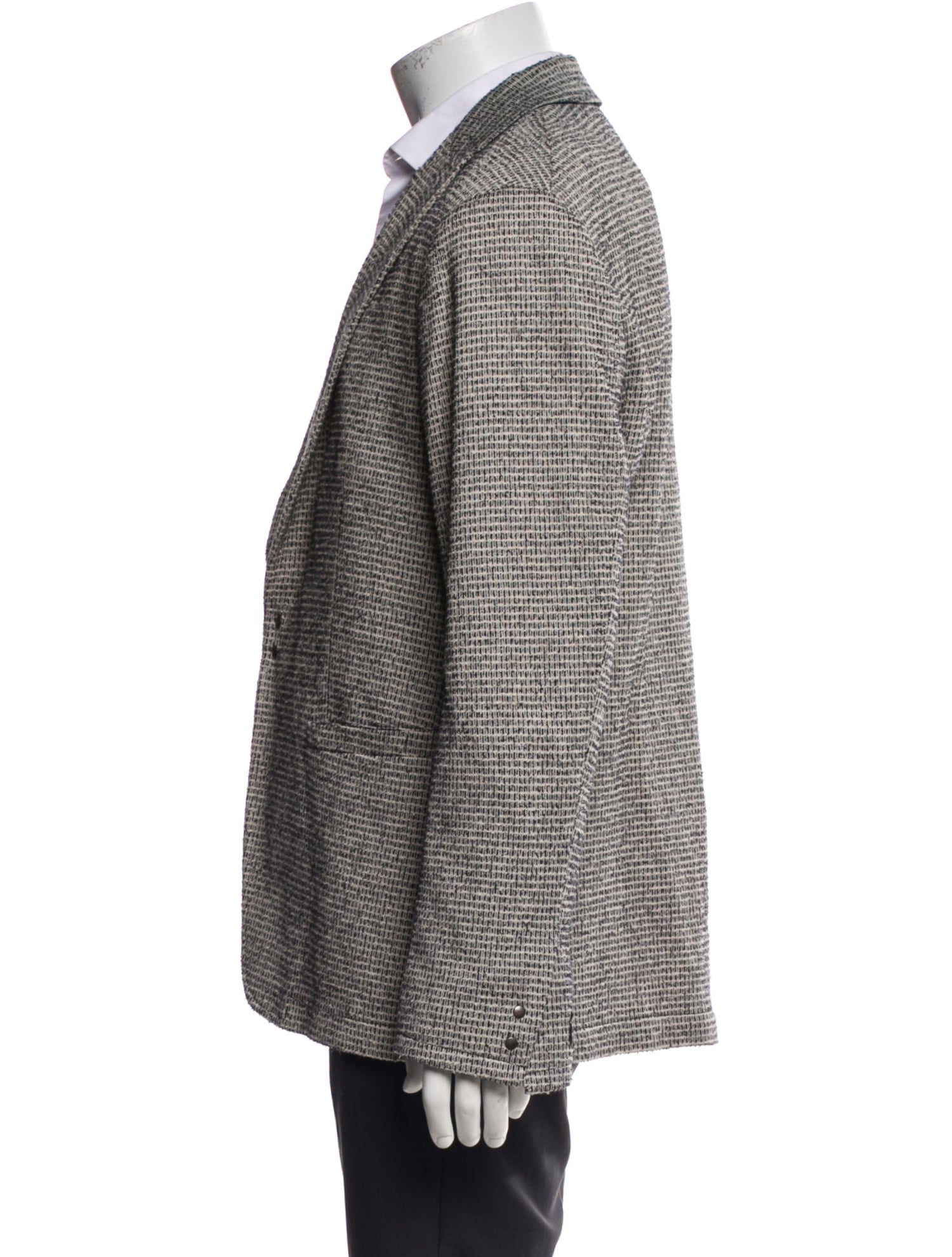 John Varvatos Houndstooth Print Coat