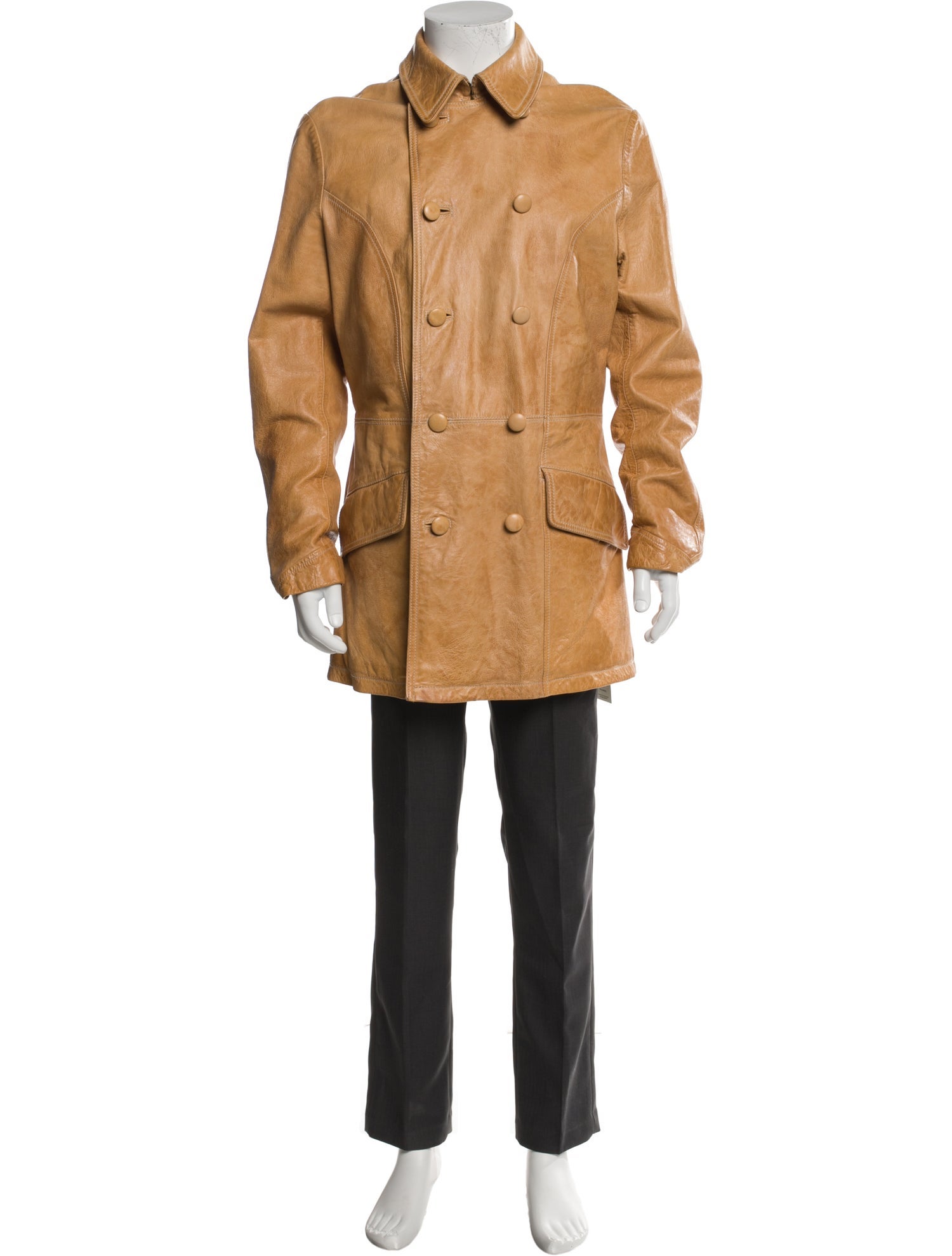 John Varvatos Goat Leather Parka