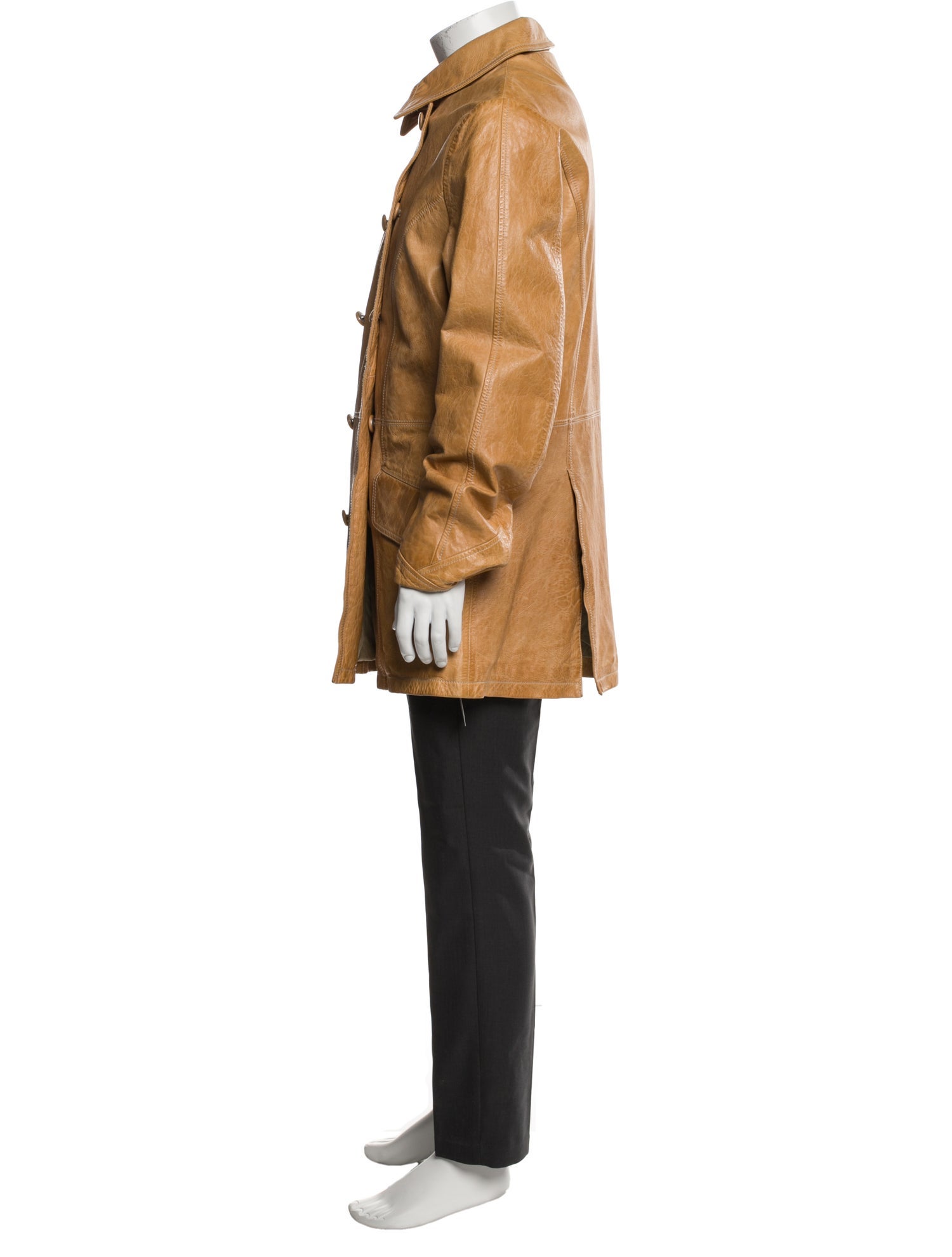 John Varvatos Goat Leather Parka