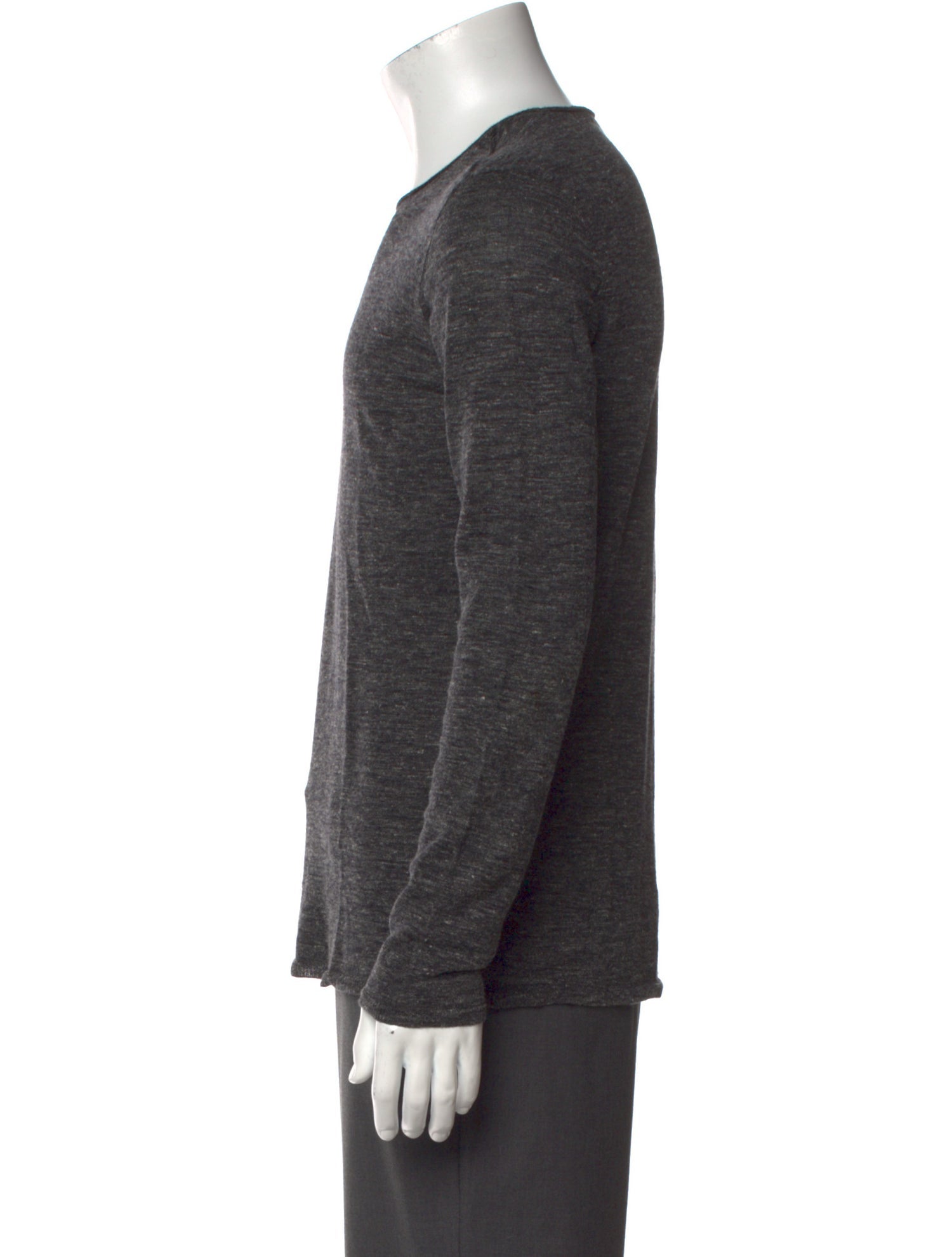 John Varvatos Crew Neck Long Sleeve Pullover