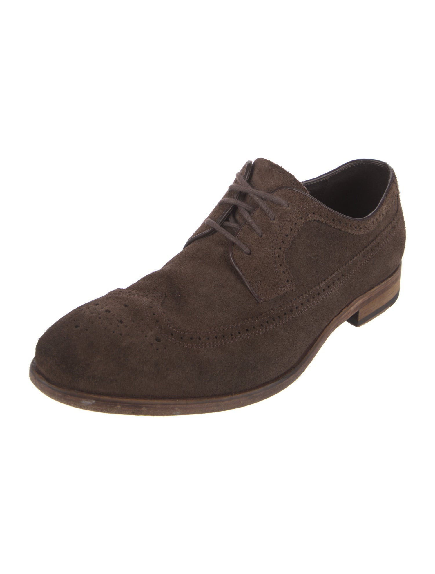 John Varvatos Suede Lasercut Accents Brogues