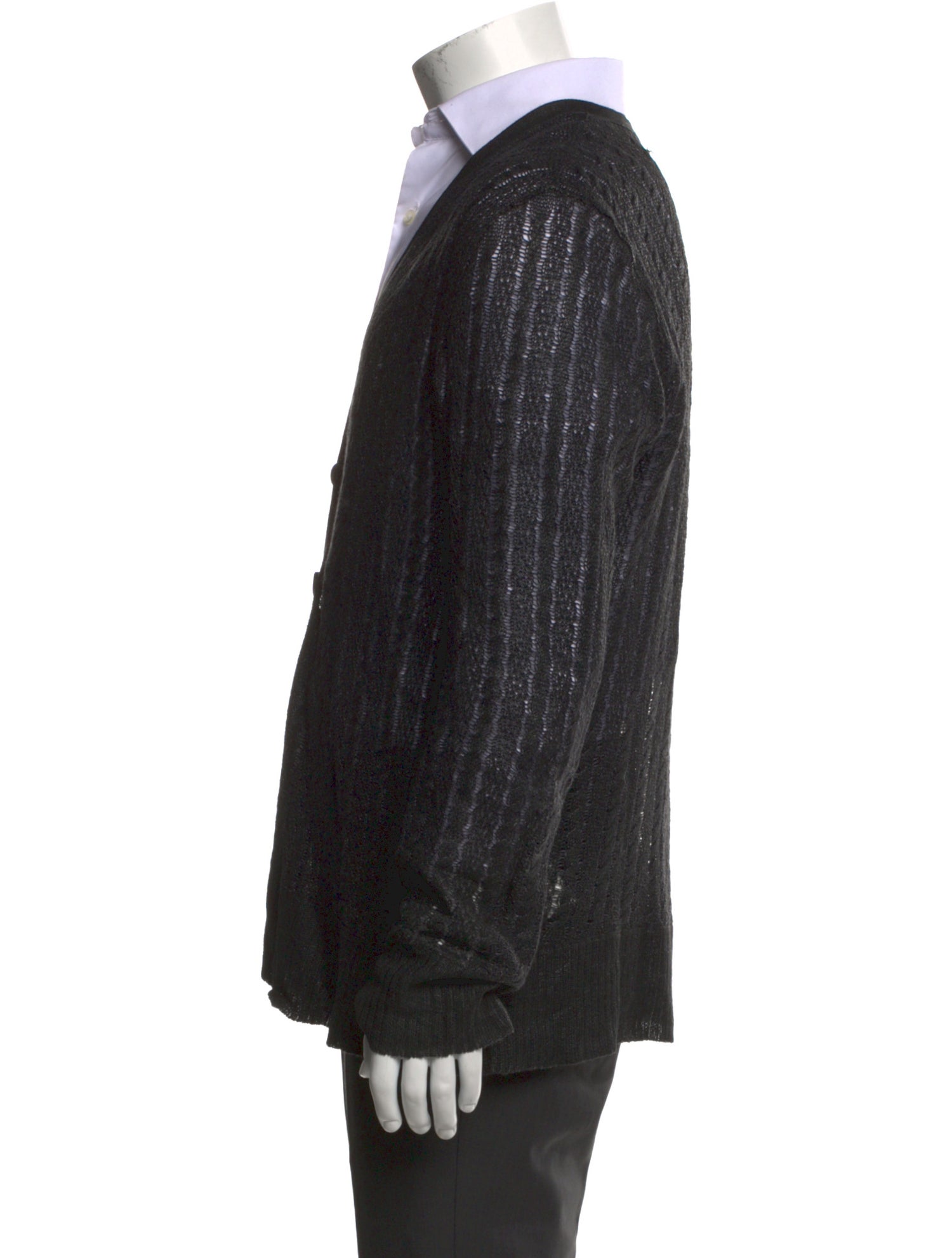 John Varvatos Linen V-Neck Cardigan