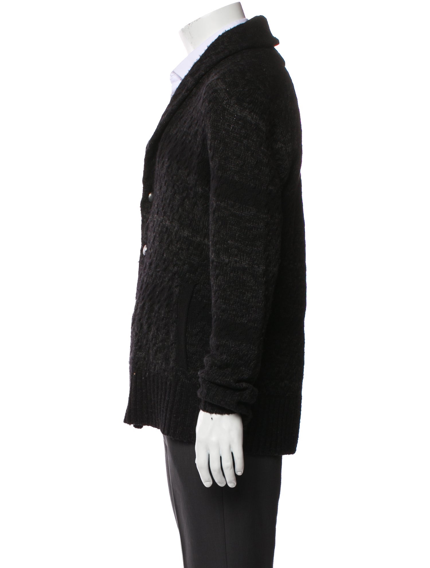 John Varvatos Merino Wool V-Neck Cardigan