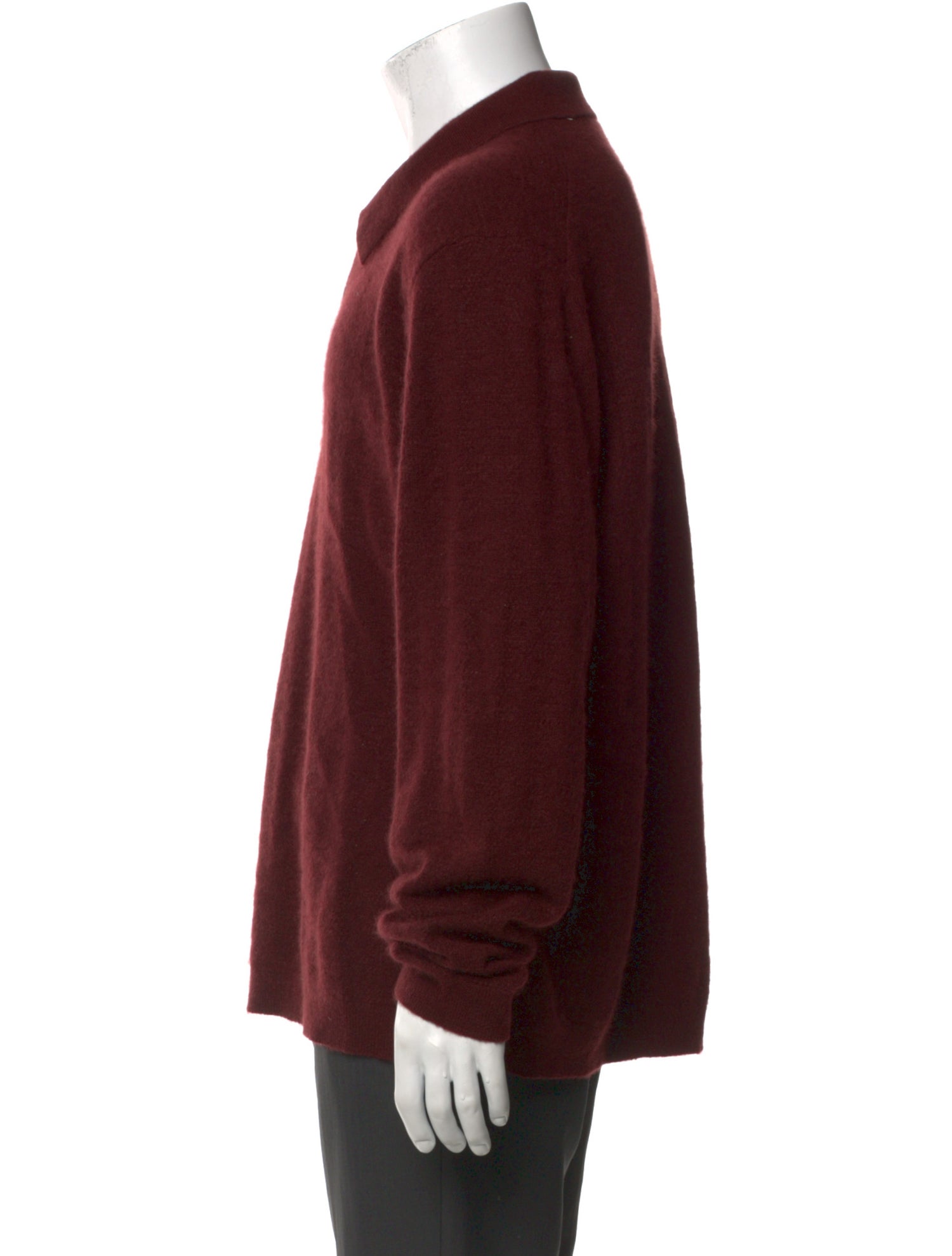 John Varvatos Cashmere Crew Neck Polo Sweater