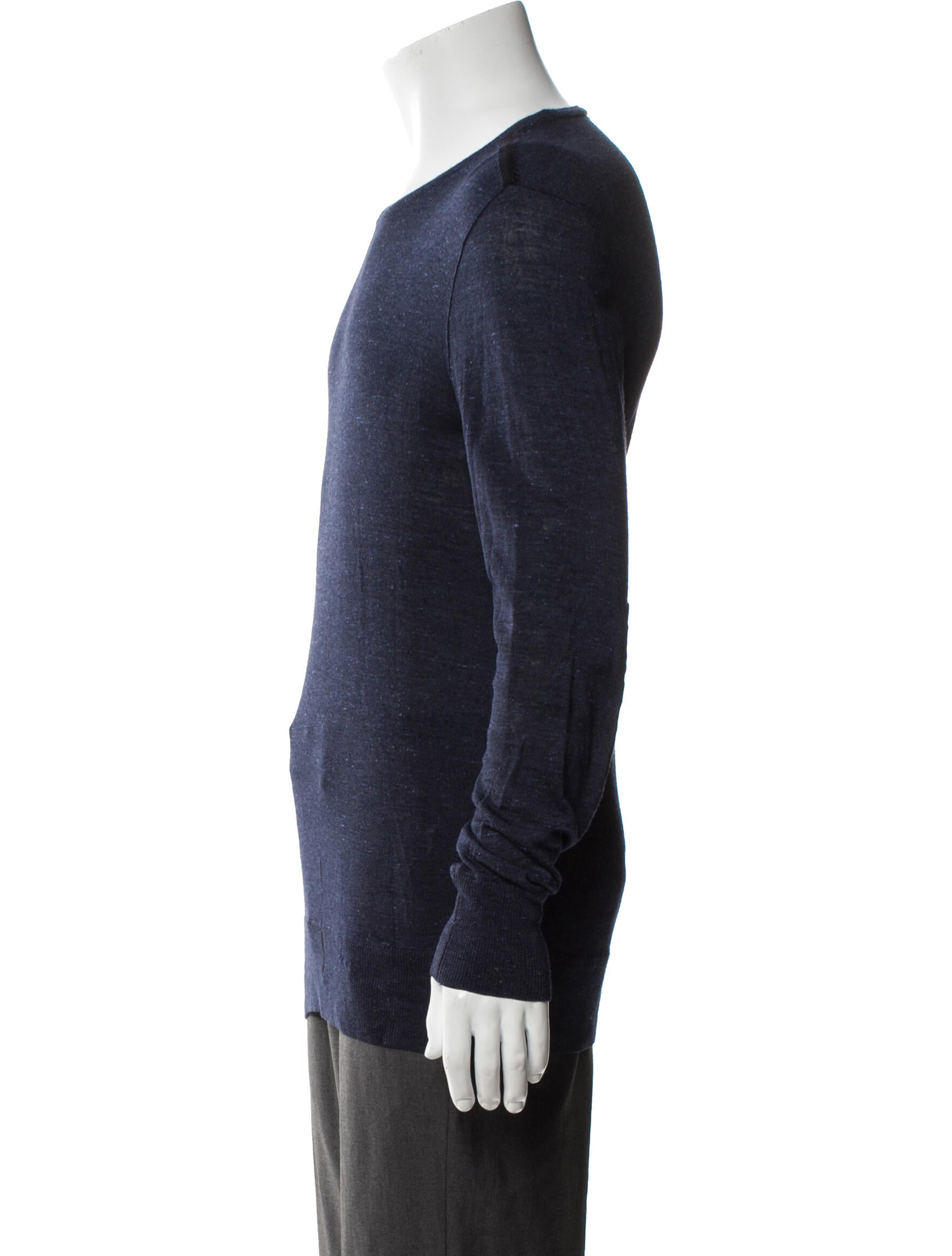 John Varvatos Merino Wool Crew Neck Pullover