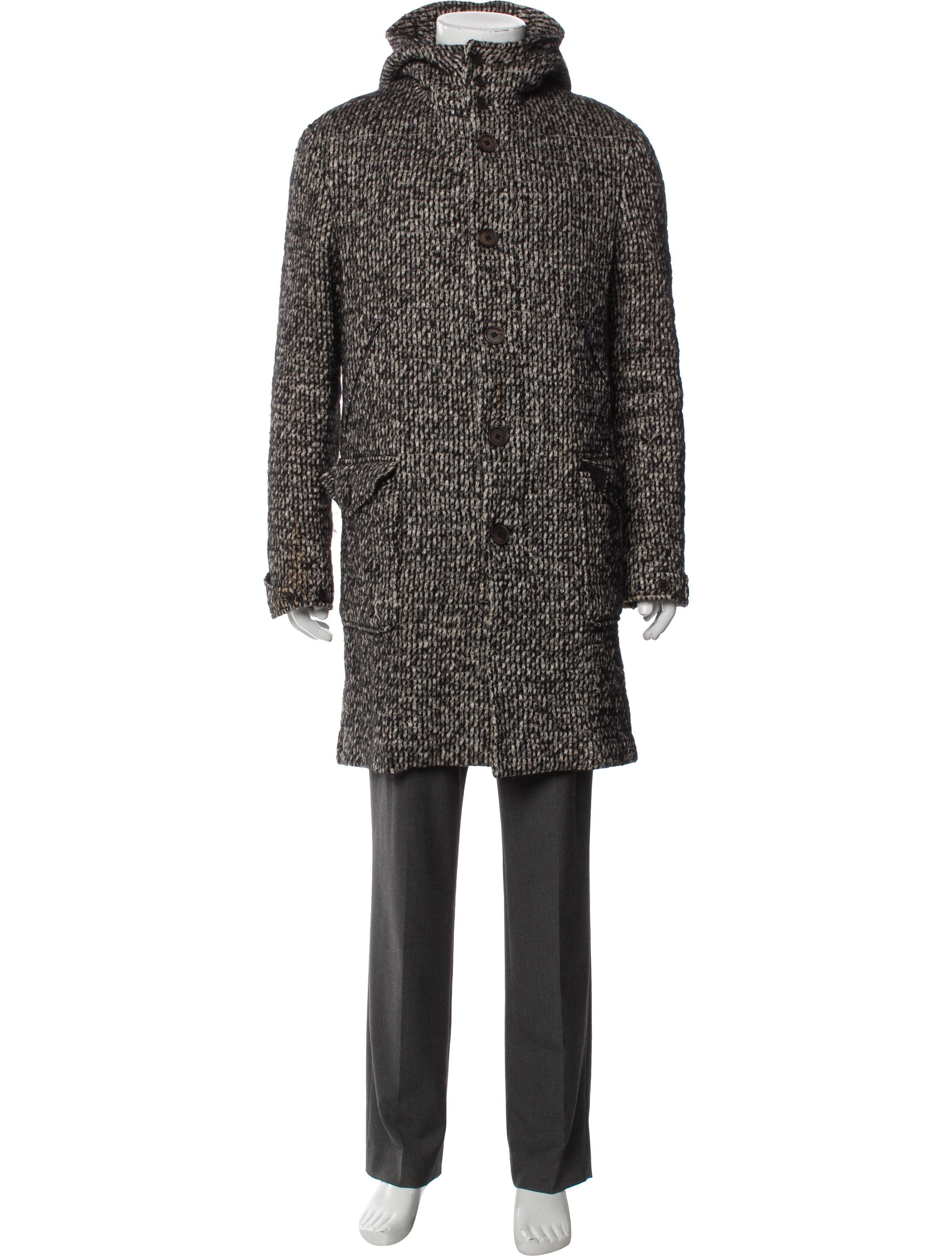 John Varvatos Houndstooth Print Parka