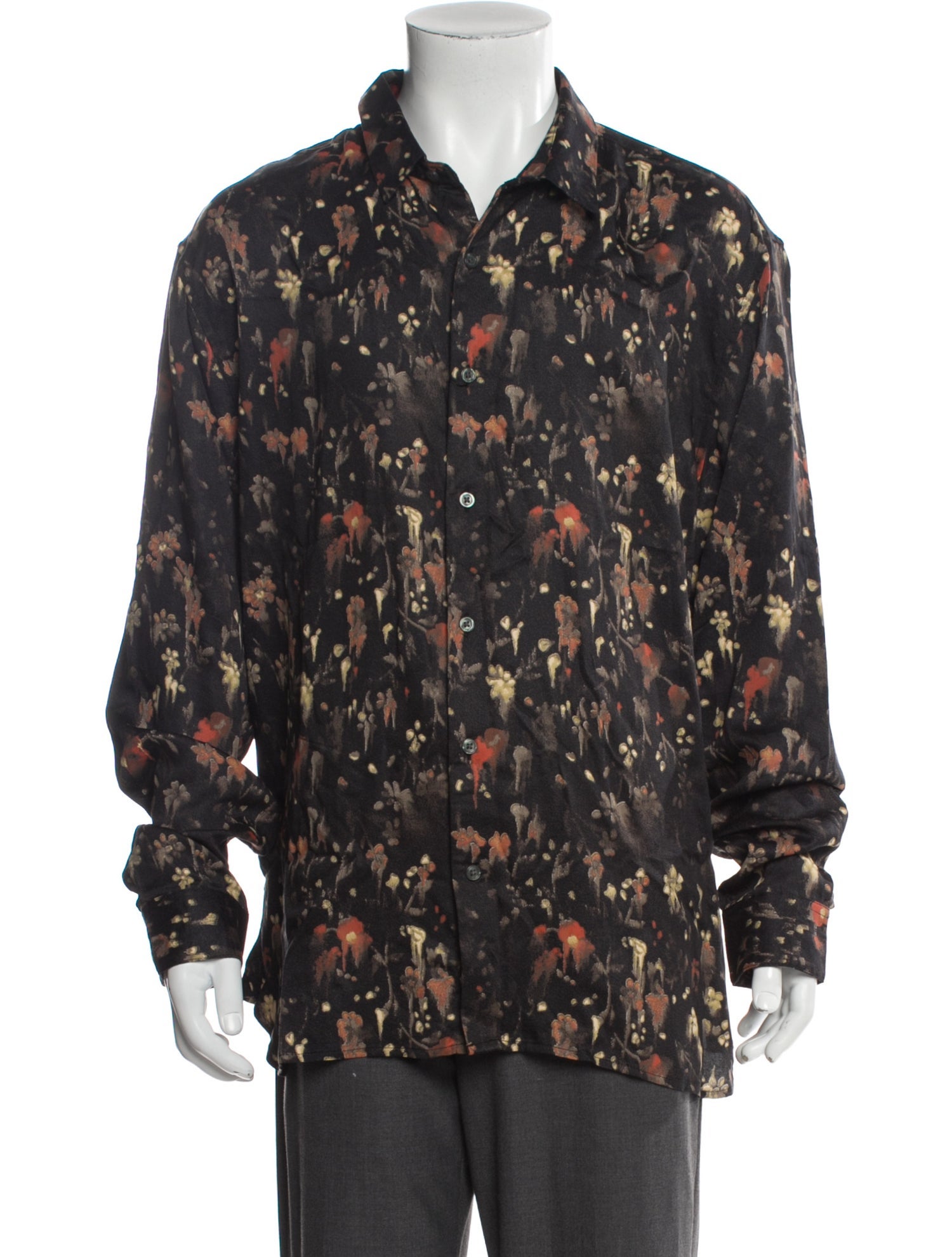 John Varvatos Printed Long Sleeve Shirt
