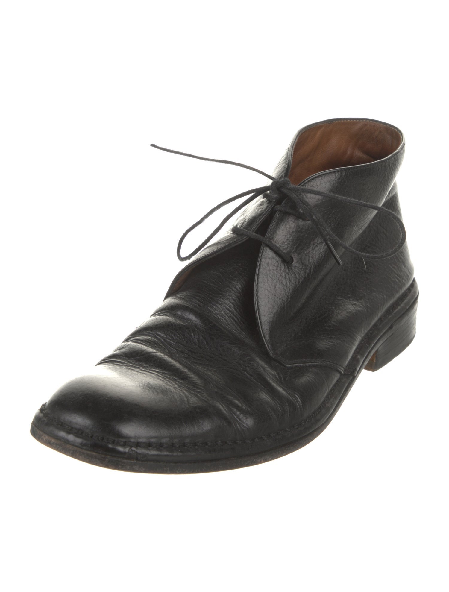 John Varvatos Leather Lace-Up Boots