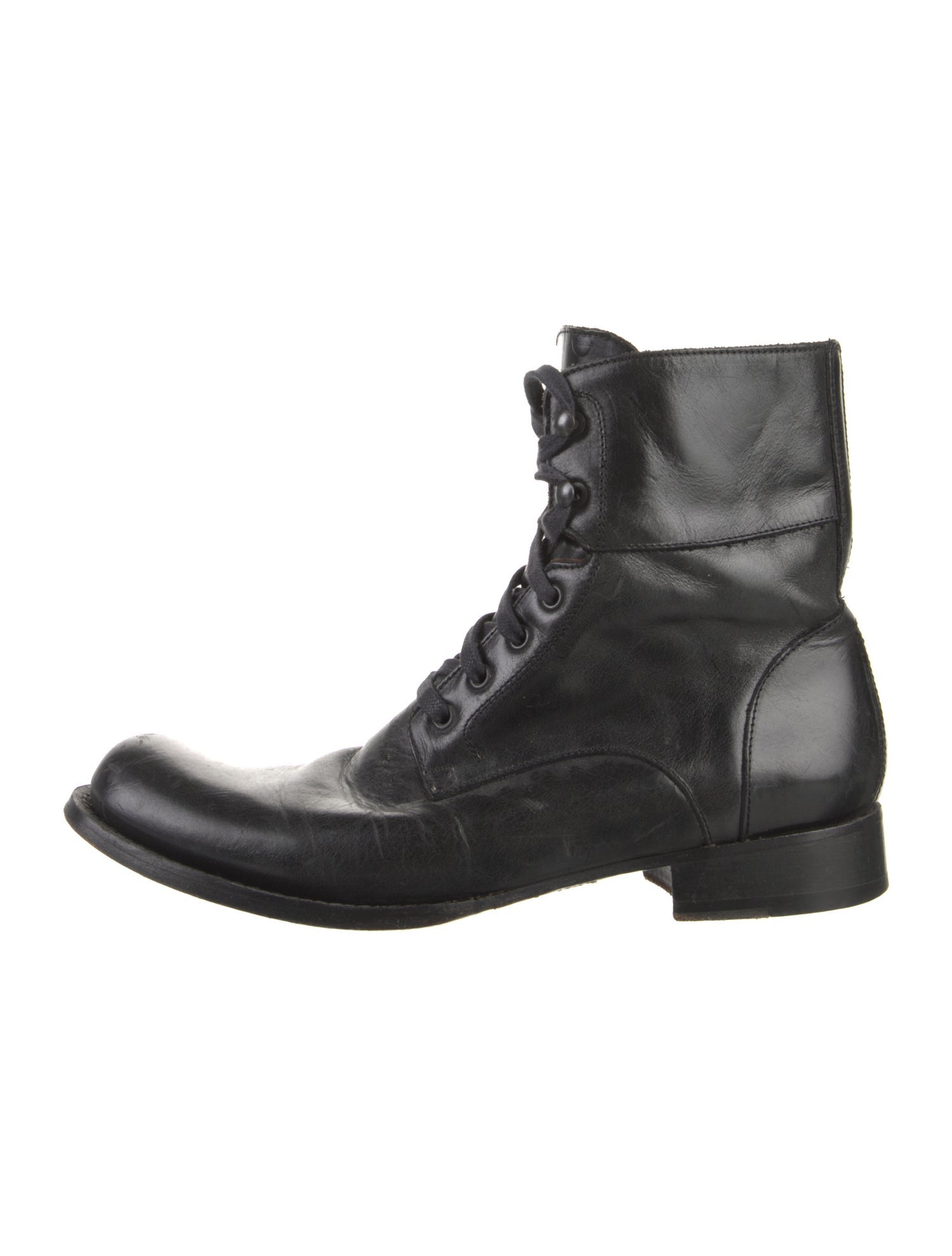 John Varvatos Leather Lace-Up Boots