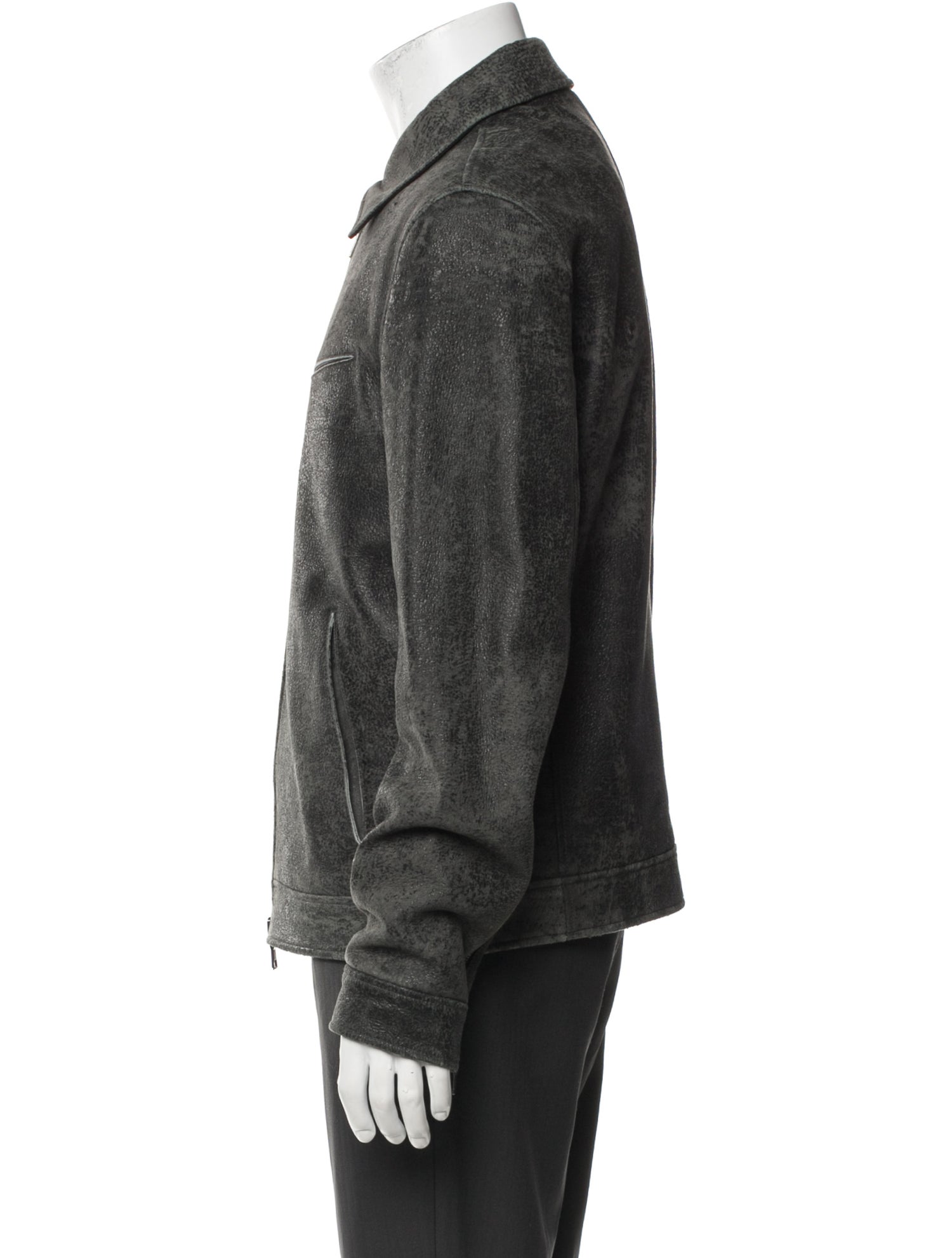 John Varvatos Shearling Moto Jacket