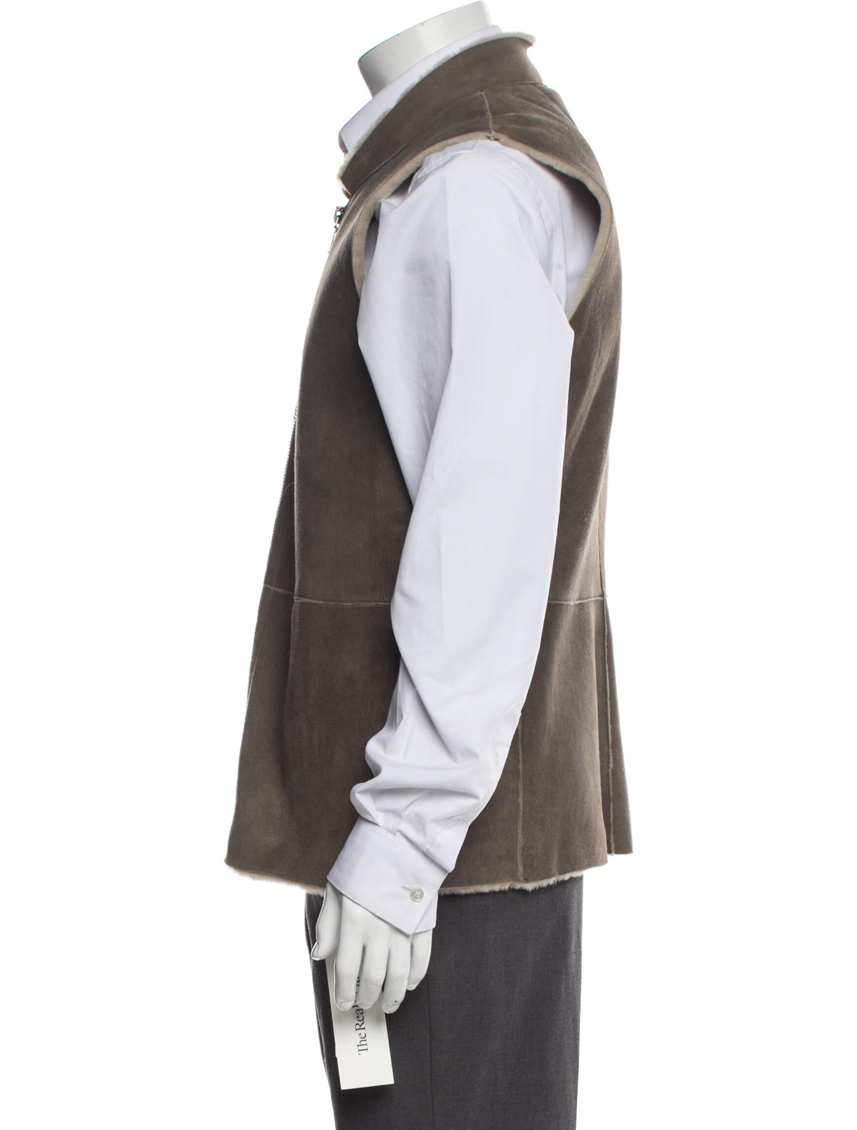 John Varvatos Lambskin Vest w/ Tags