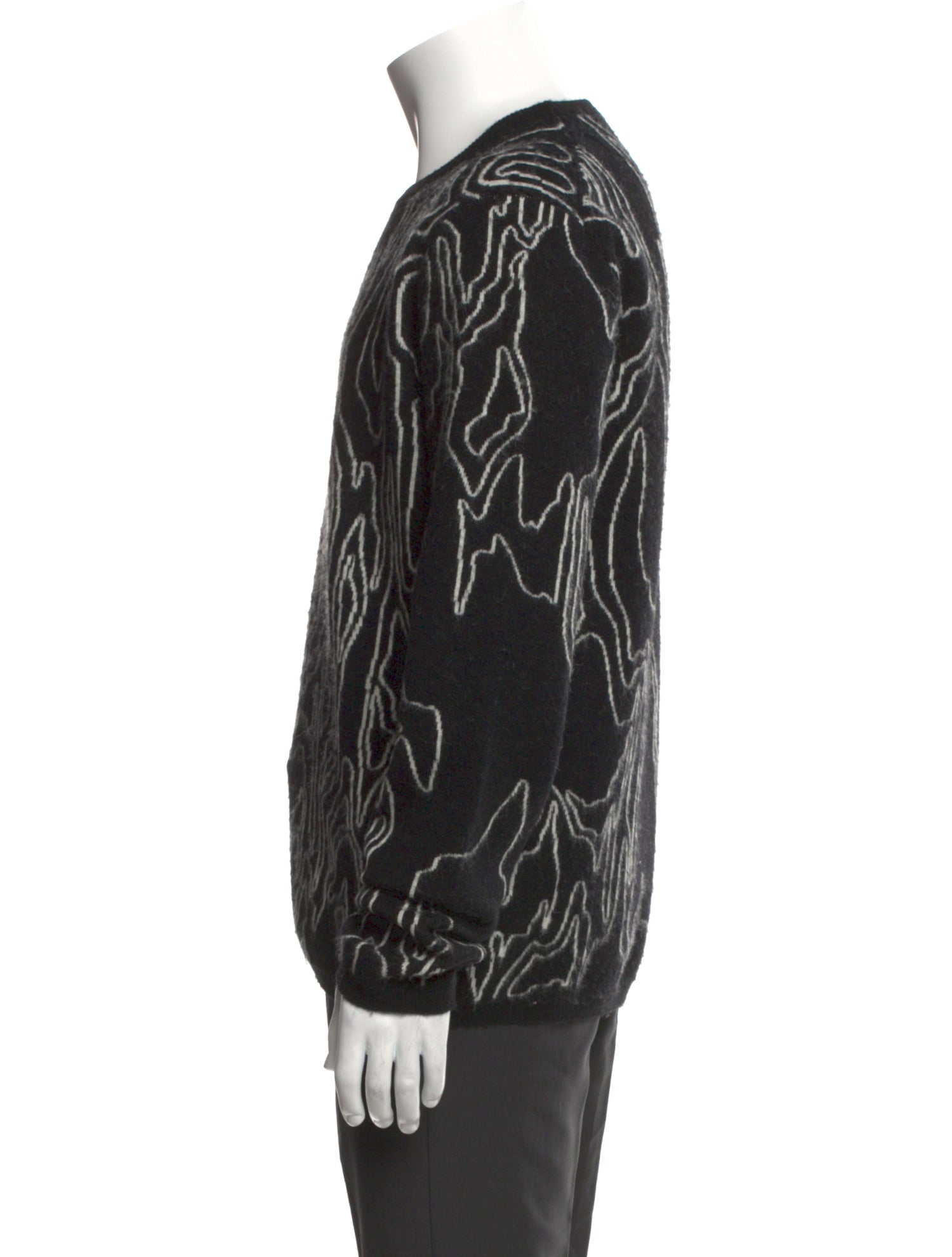 John Varvatos Printed Crew Neck Pullover