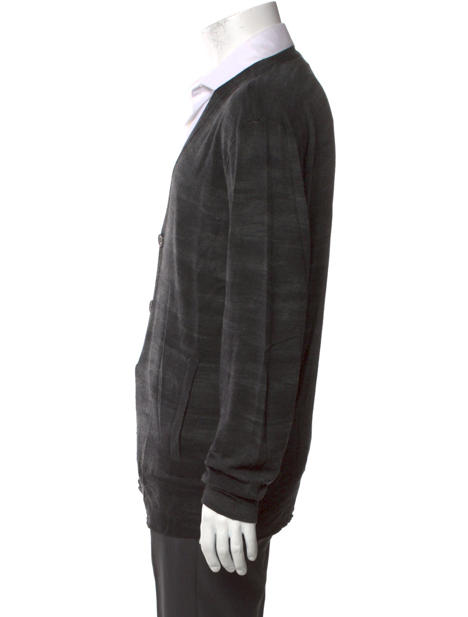 John Varvatos Merino Wool V-Neck Cardigan