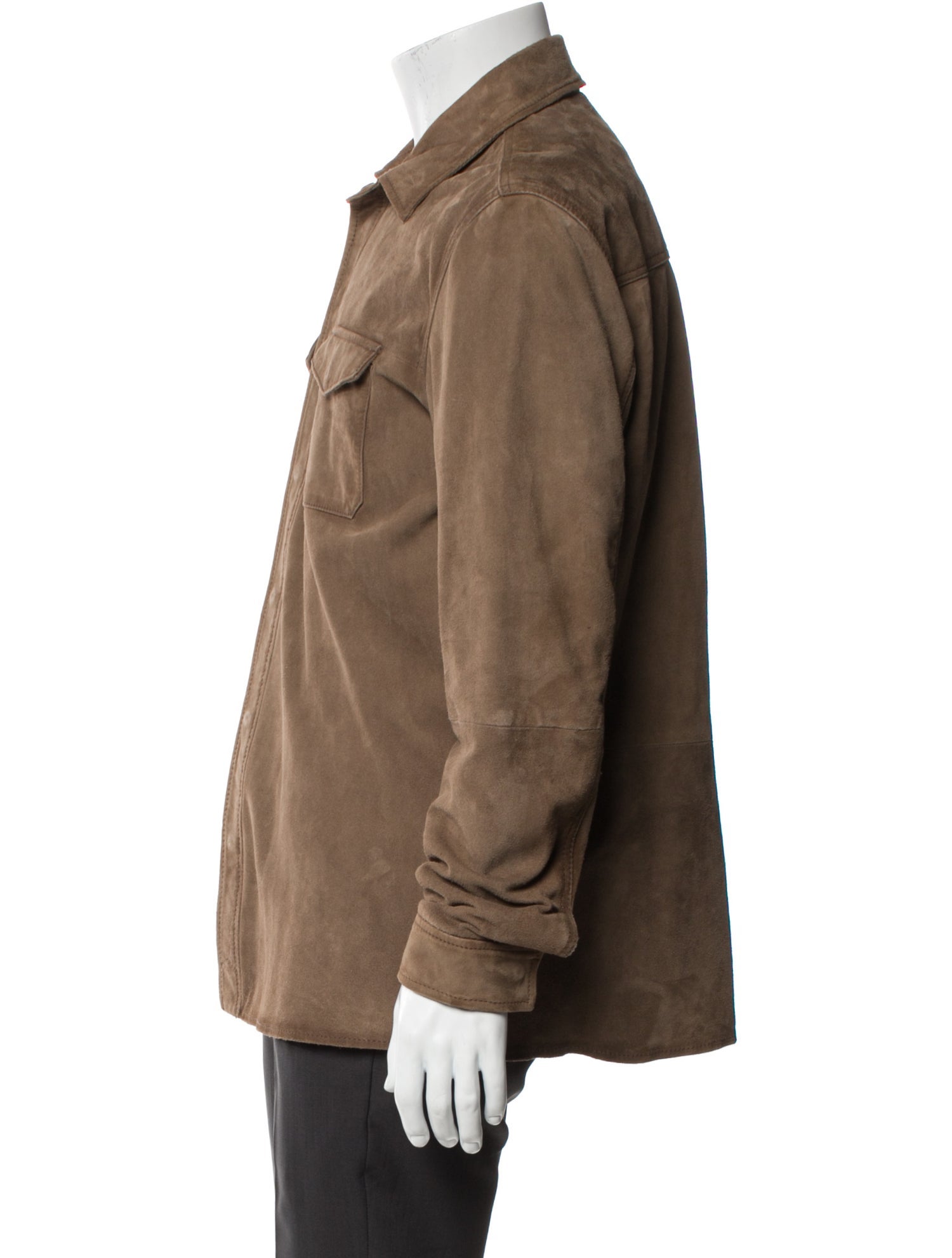 John Varvatos Goat Leather Utility Jacket