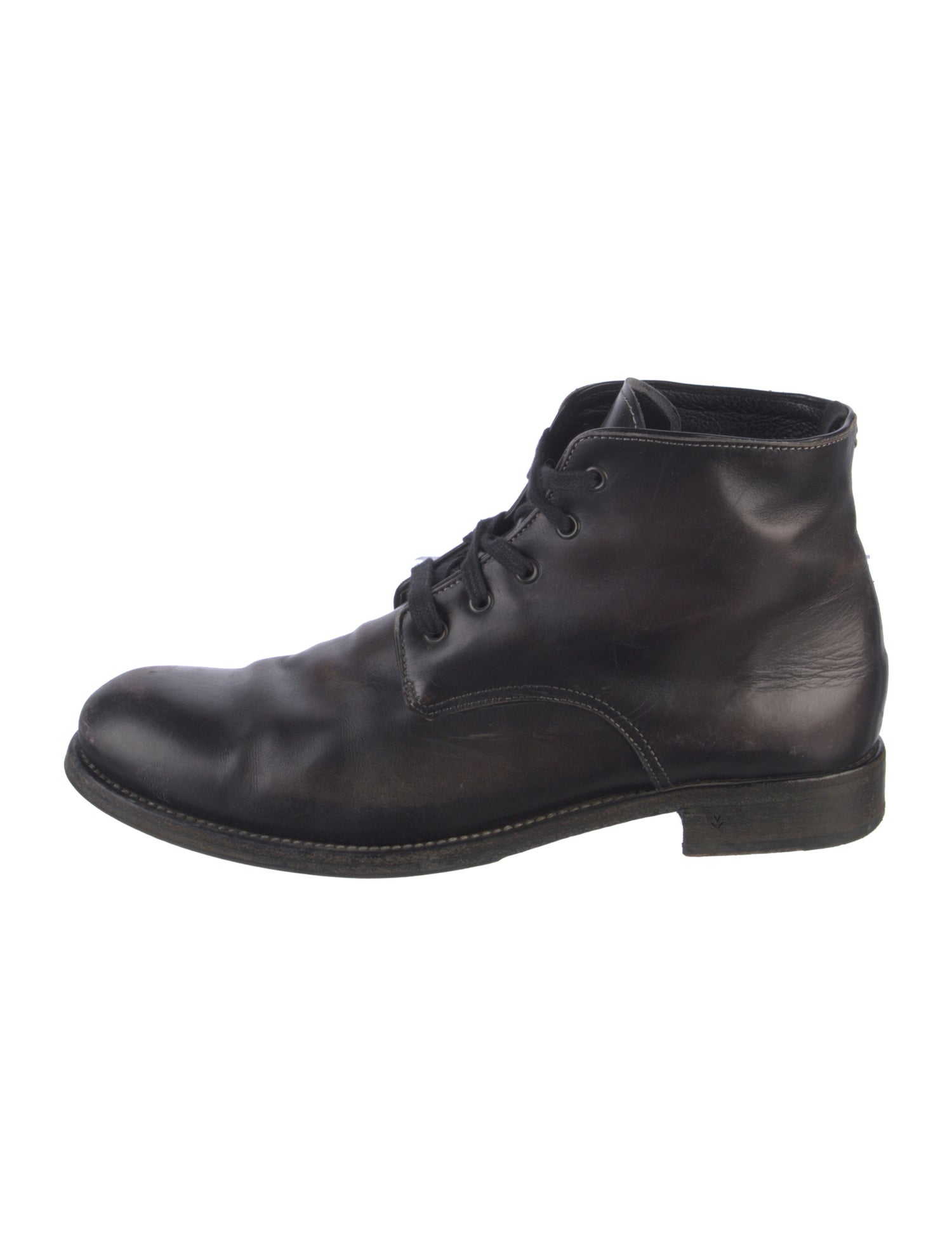 John Varvatos Leather Lace-Up Boots