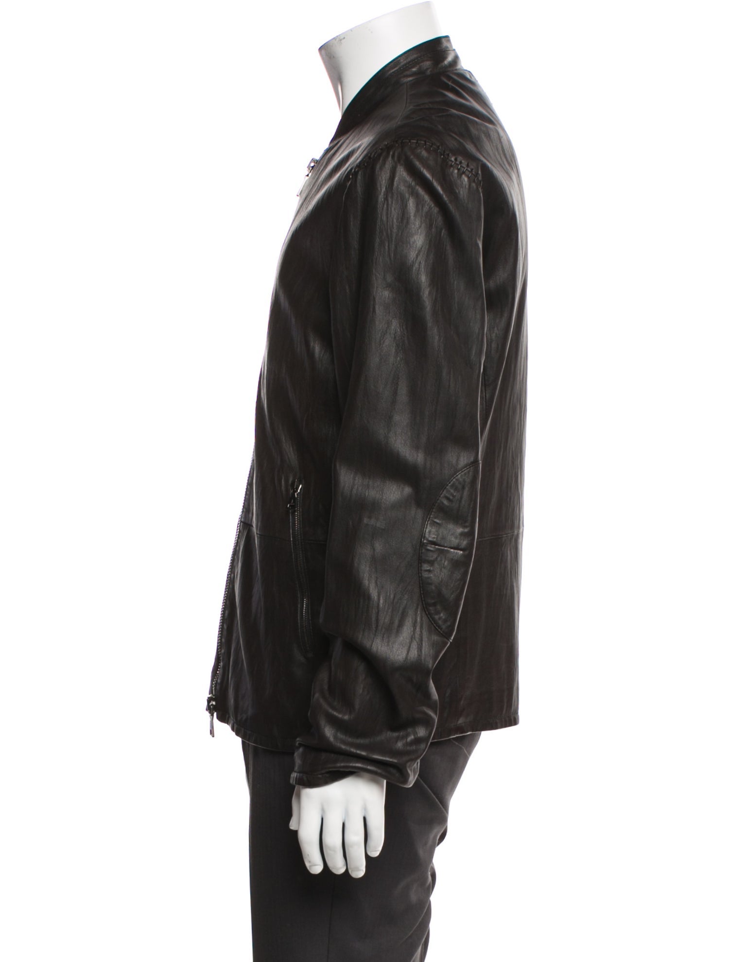 John Varvatos Lambskin Bomber Jacket