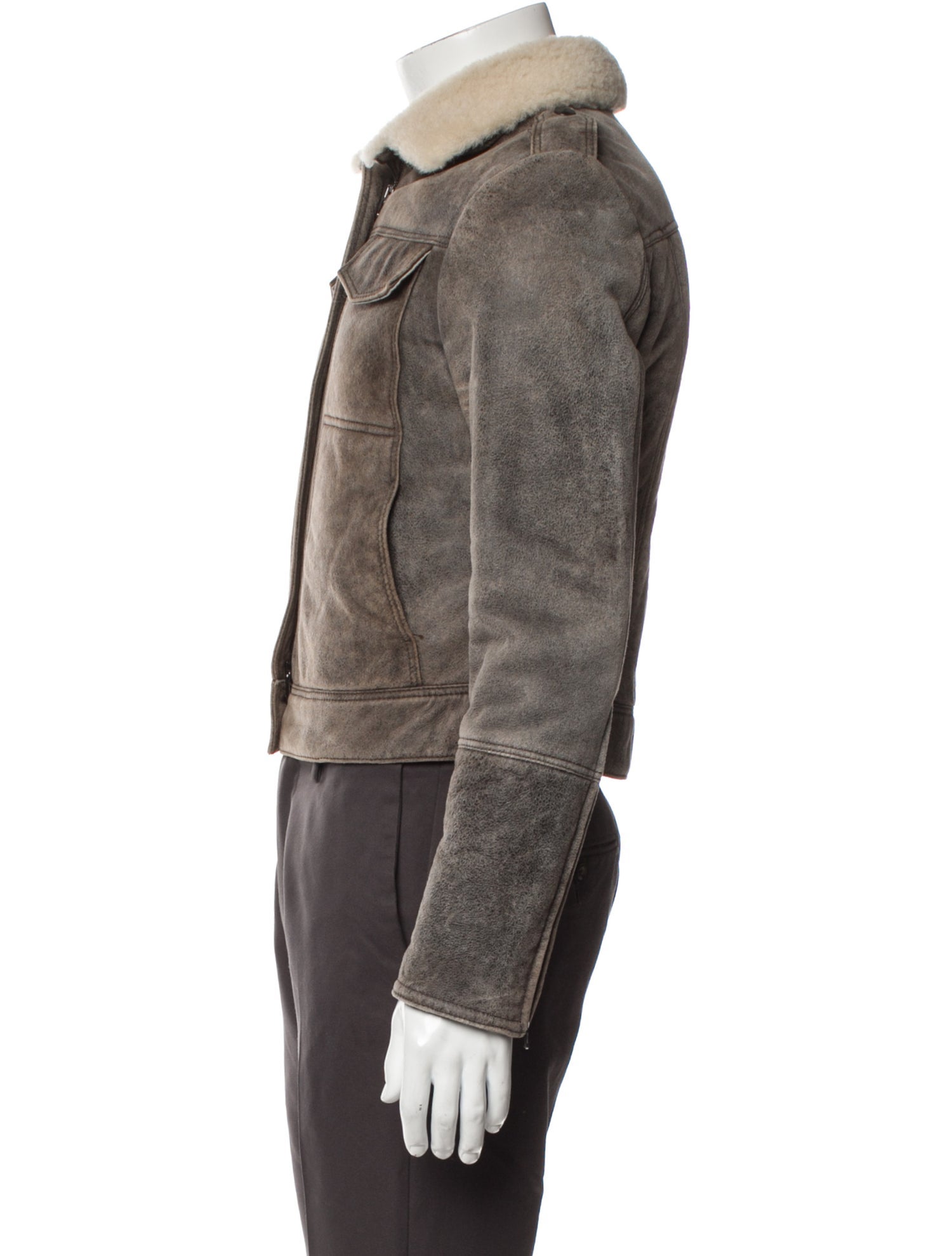 John Varvatos Shearling Trucker Jacket