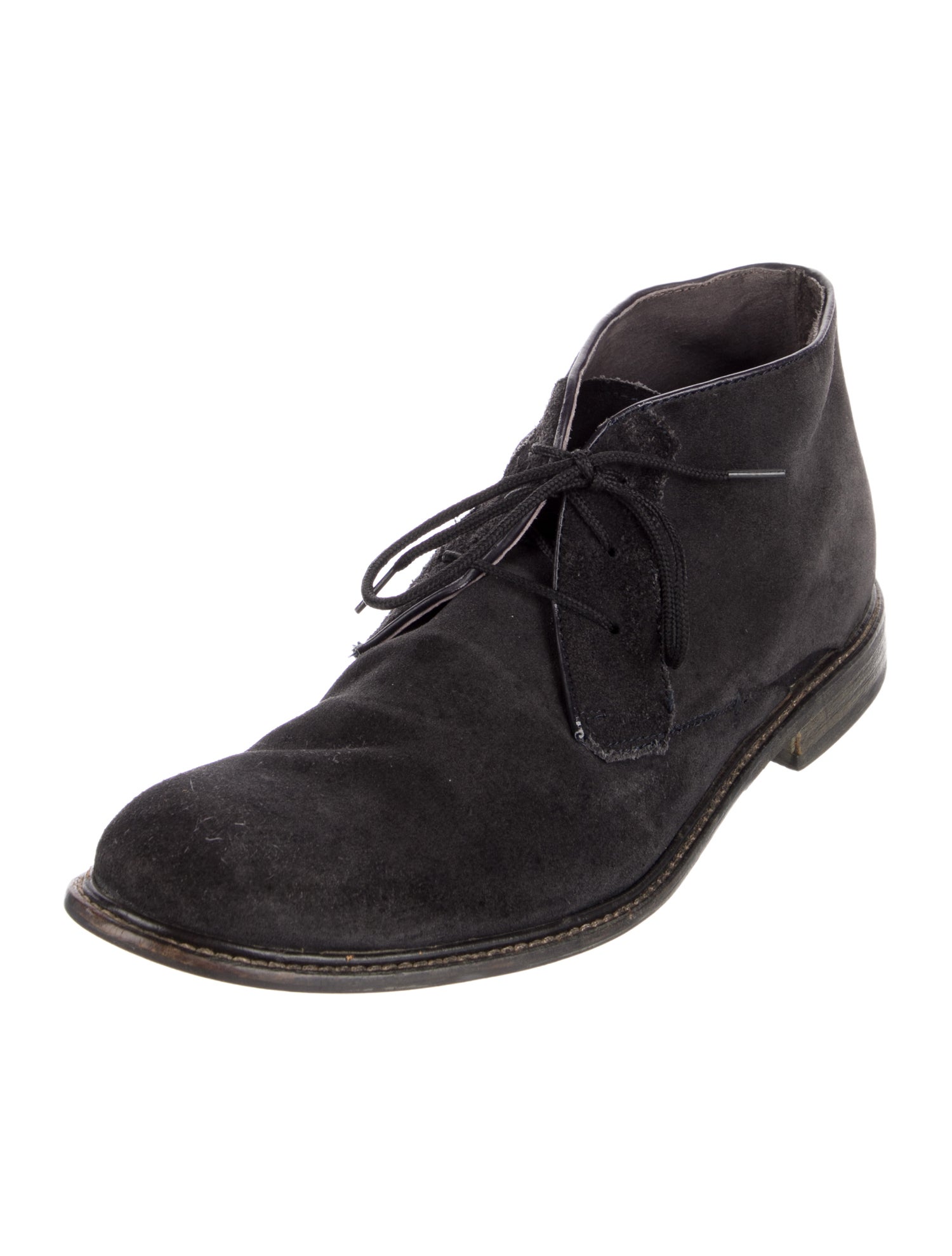 John Varvatos Suede Lace-Up Boots