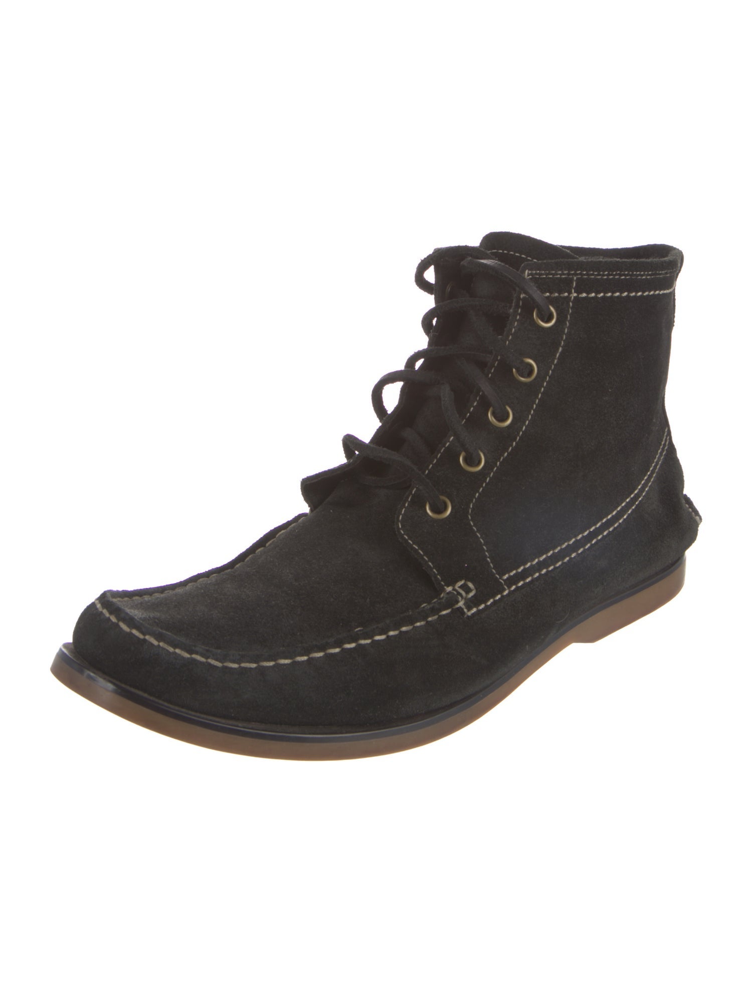 John Varvatos Suede Lace-Up Boots