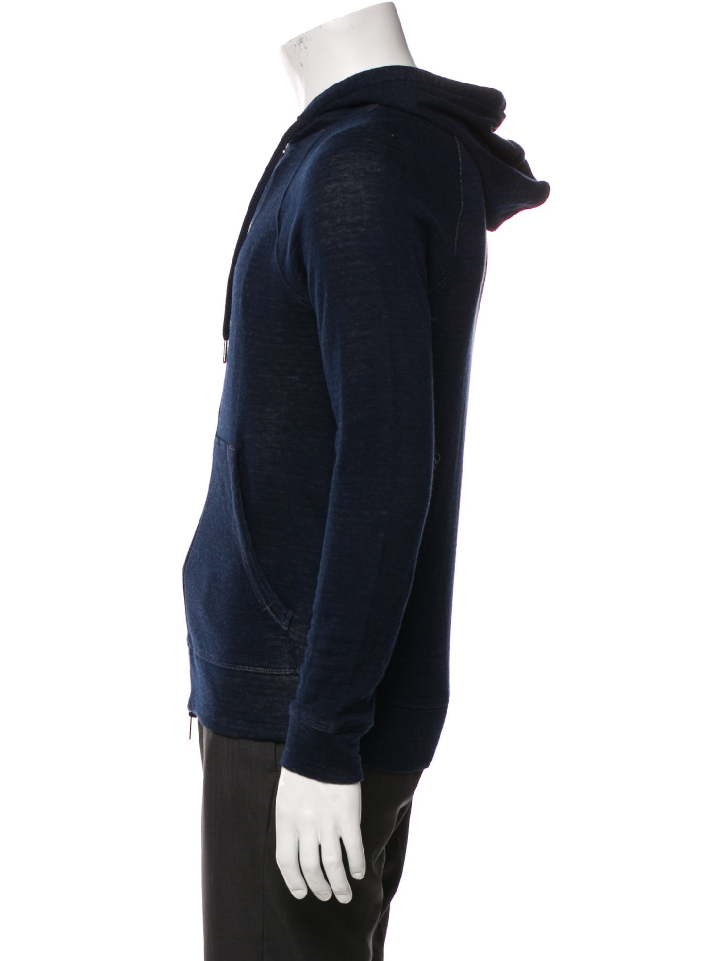 John Varvatos Crew Neck Long Sleeve Hoodie