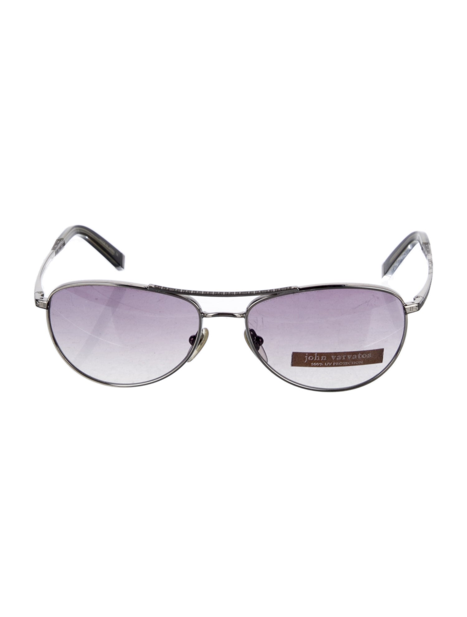 John Varvatos Aviator Tinted Sunglasses