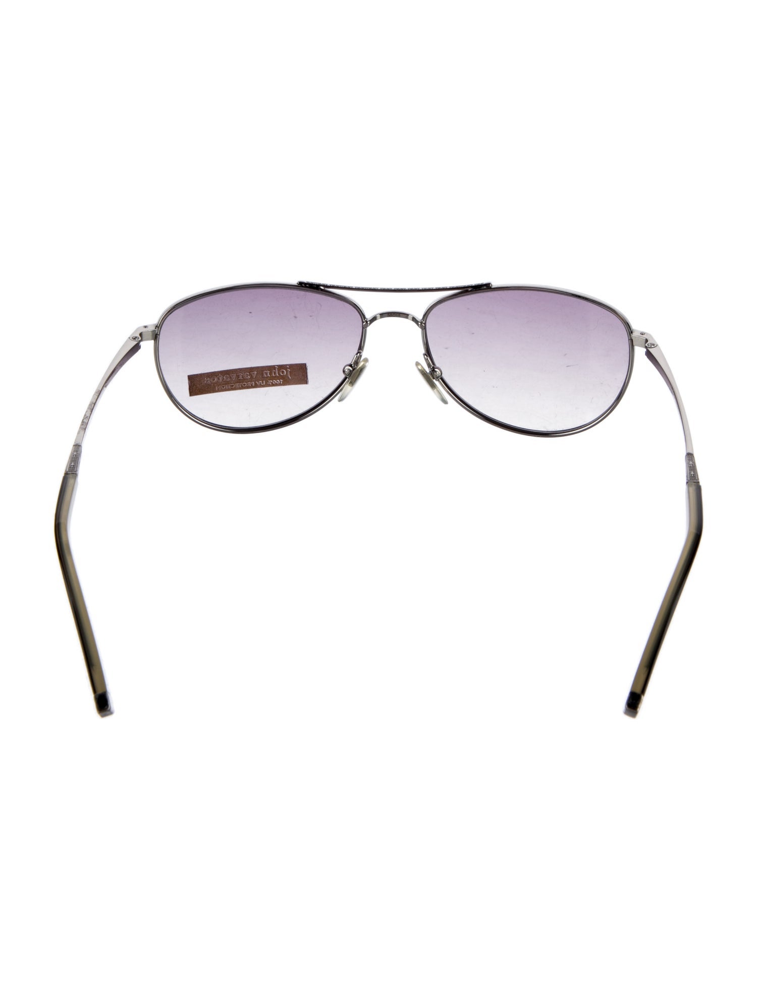 John Varvatos Aviator Tinted Sunglasses