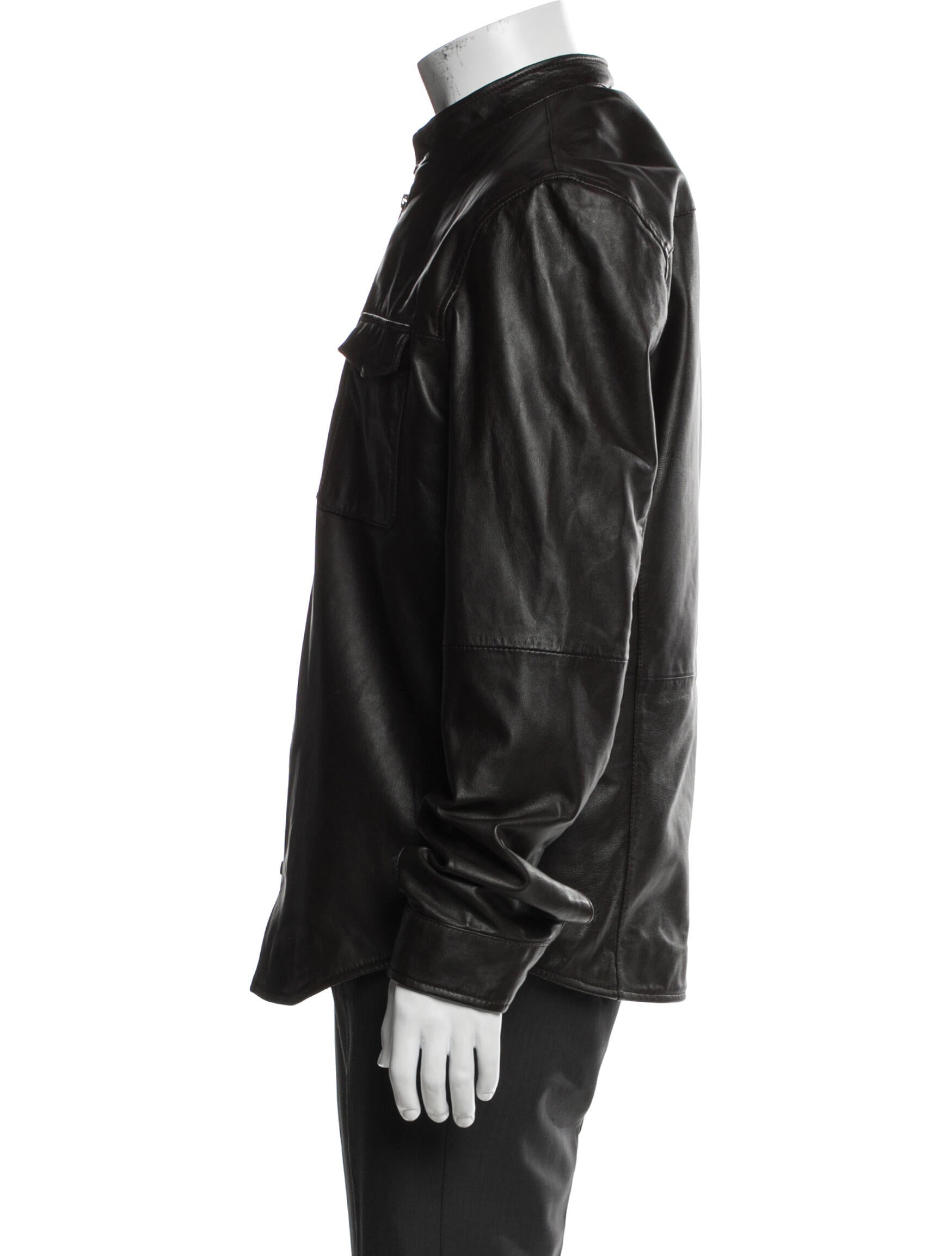John Varvatos Leather Moto Jacket