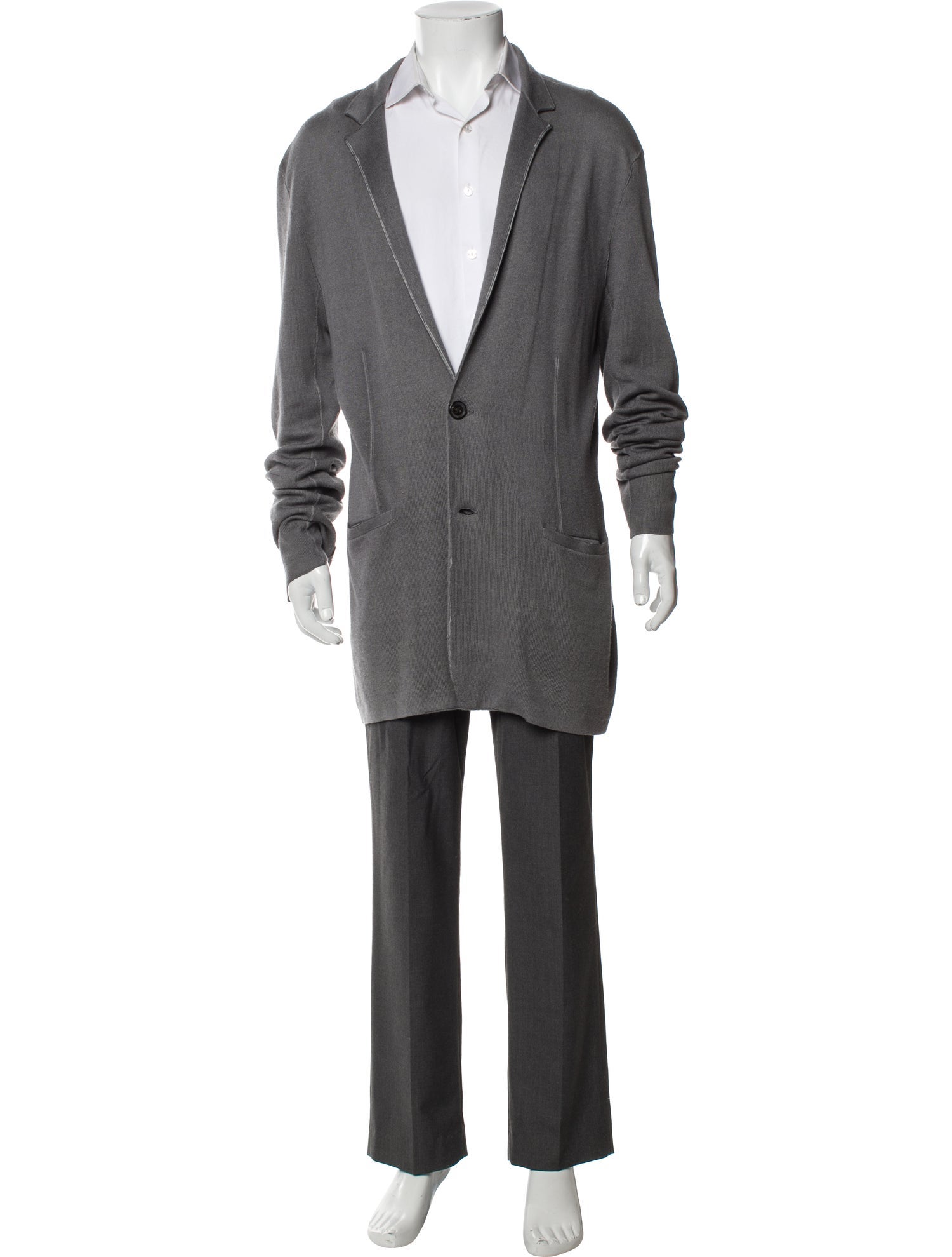 John Varvatos Silk V-Neck Cardigan