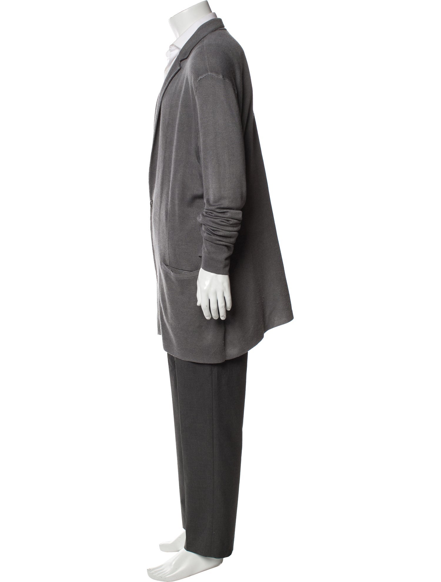 John Varvatos Silk V-Neck Cardigan