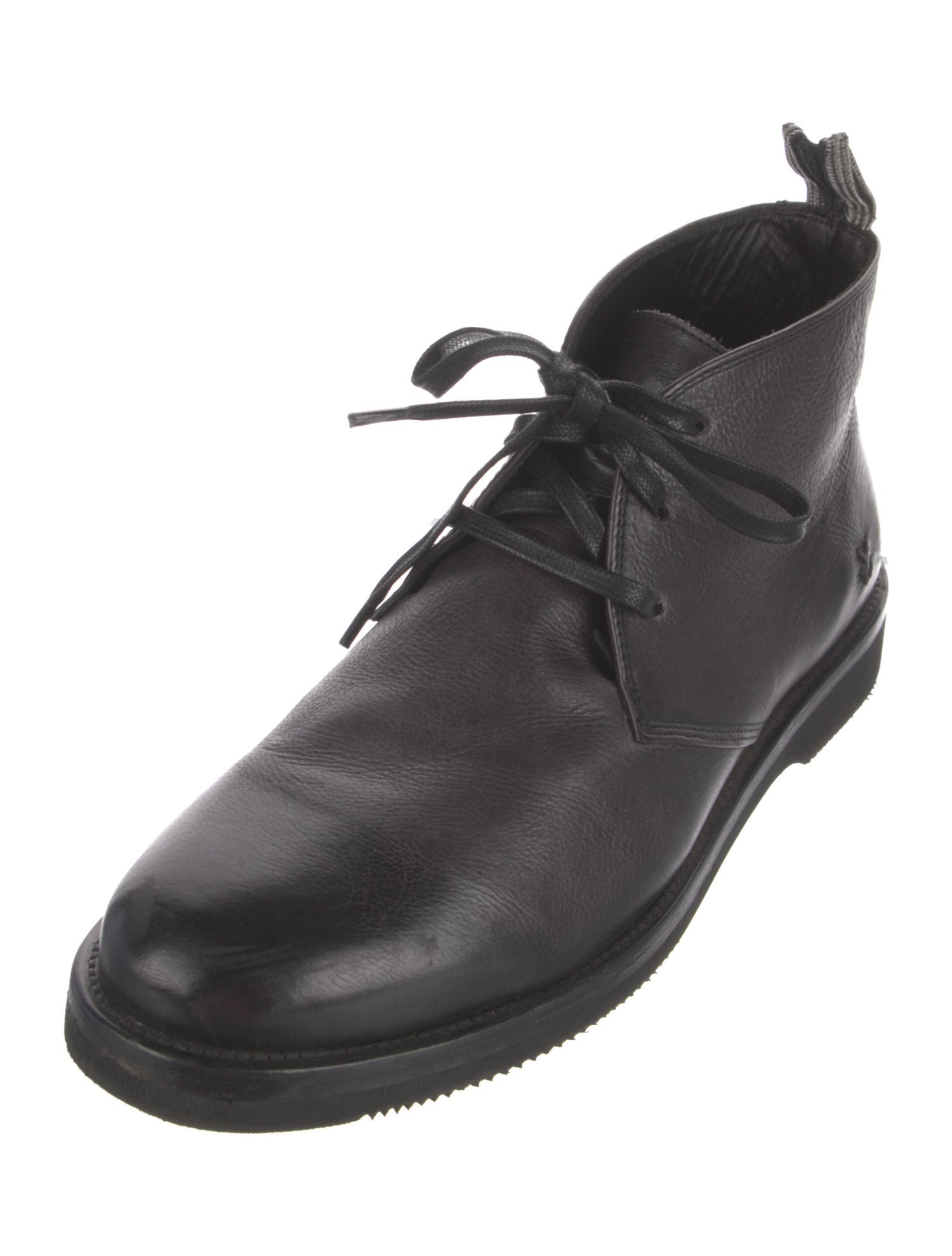 John Varvatos Leather Lace-Up Boots