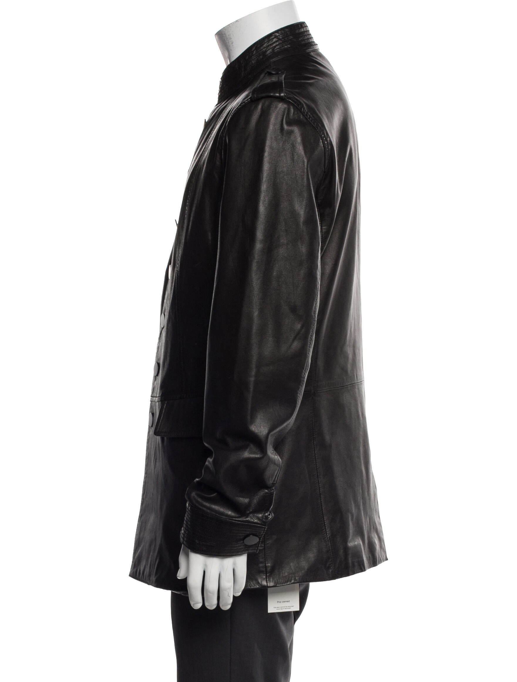 John Varvatos Lambskin Moto Jacket