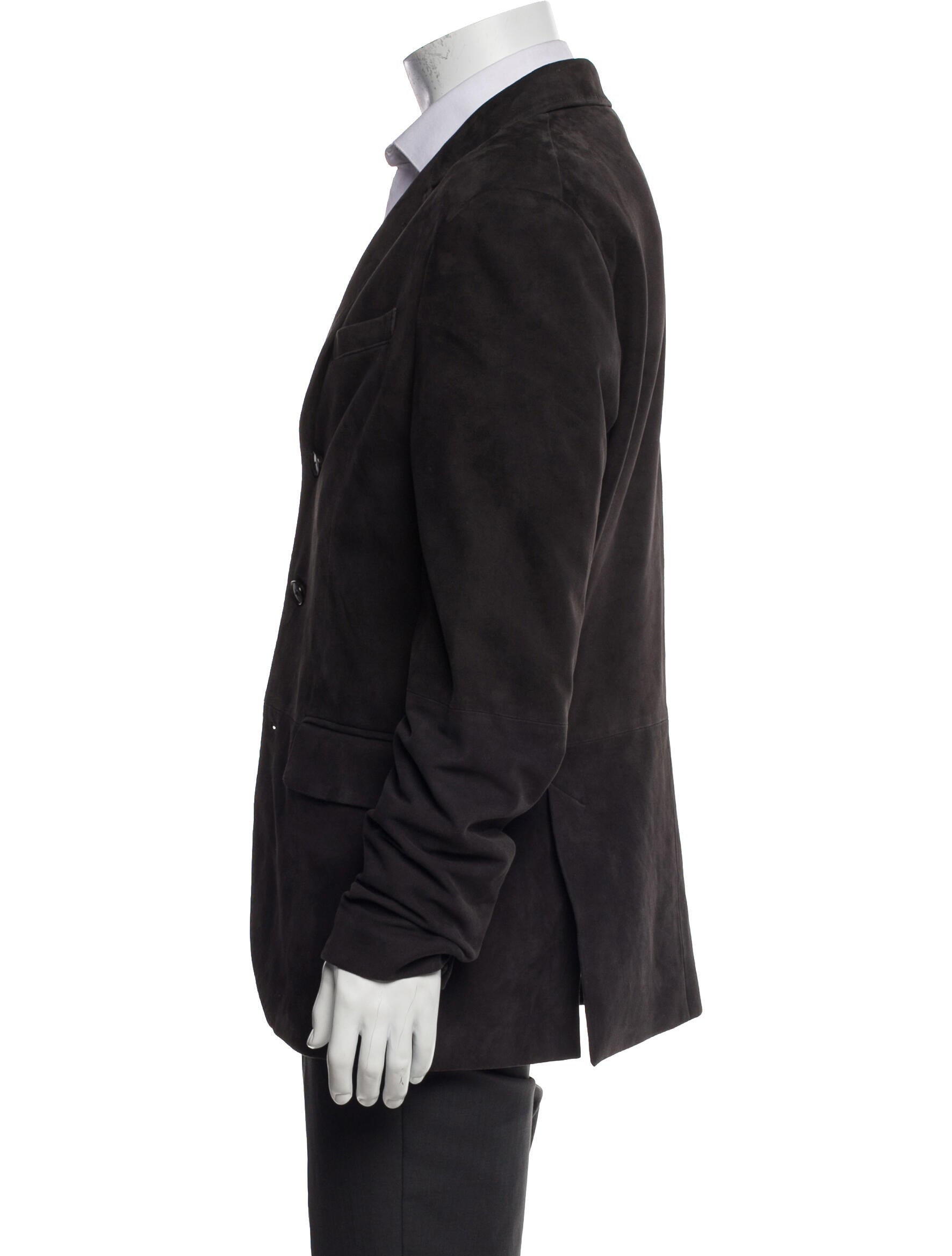 John Varvatos Goat Leather Blazer